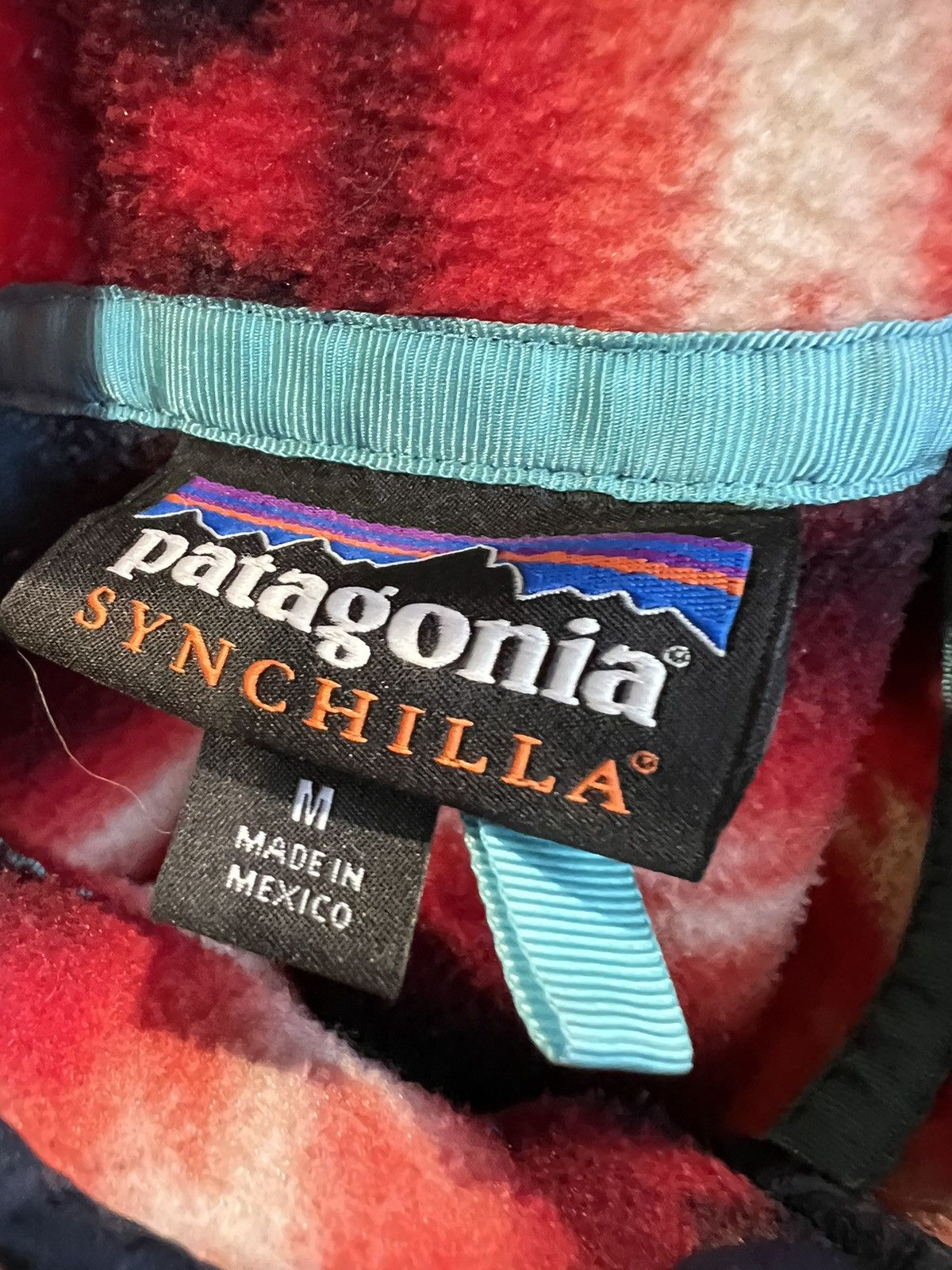 Patagonia Womens Patagonia synchilla pattern fleece jacket Size M / US 6-8 / IT 42-44 - 3 Thumbnail