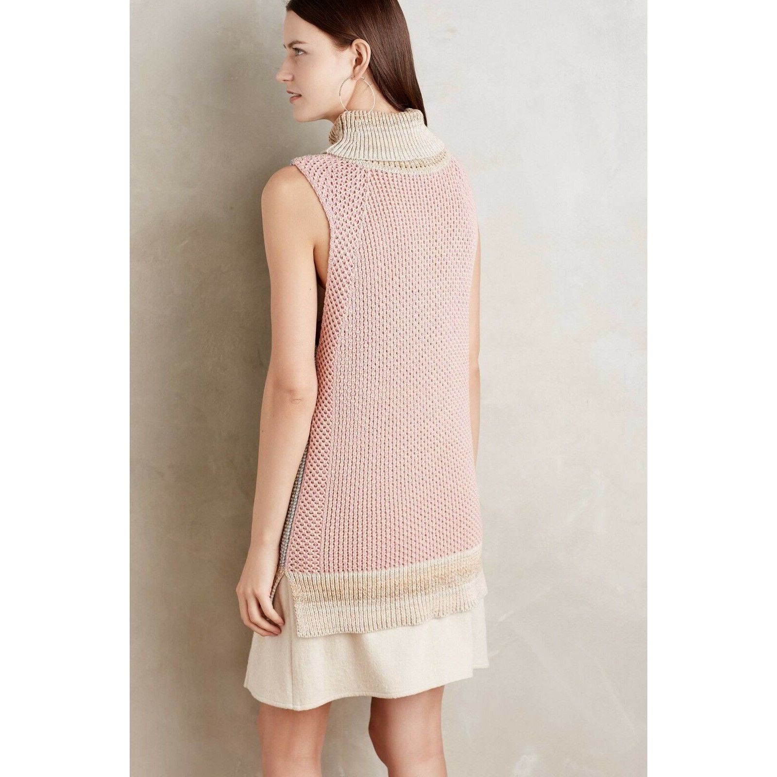Anthropologie $228 Anthropologie Color Block Turtleneck Vest/Raoul SMALL Size S / US 4 / IT 40 - 2 Thumbnail