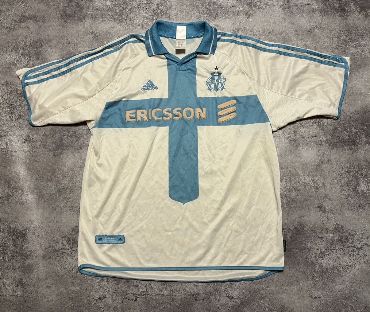 Adidas Adidas Olympique de Marseille 2000/2001 soccer jersey Size US XL / EU 56 / 4 - 1 Thumbnail