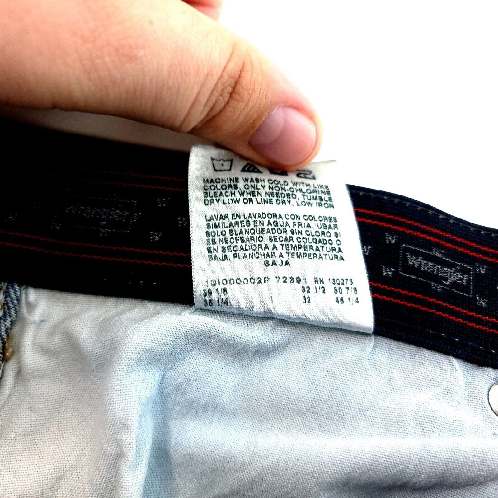 Wrangler Wrangler Regular Fit Medium Wash Blue Denim Elastic Waist Hi Size US 36 / EU 52 - 7 Thumbnail