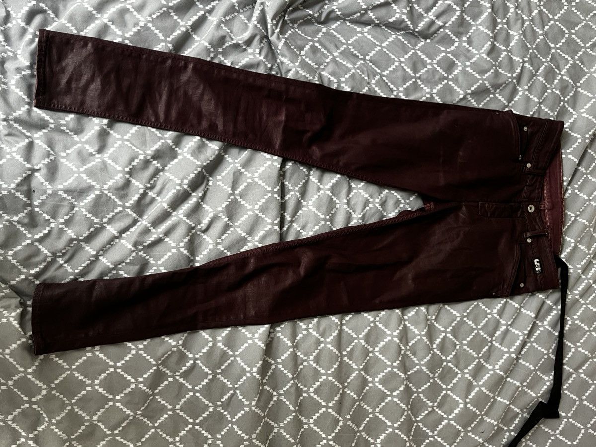 Rick Owens Brushed Red Wax Rick Denim Size US 30 / EU 46 - 2 Thumbnail
