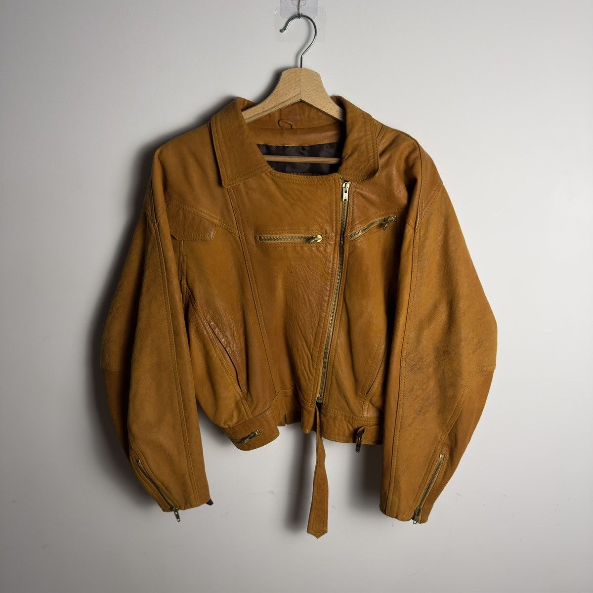 AMI Ami Londnon Vintage Biker Leather Jacket Size M / US 6-8 / IT 42-44 - 1 Thumbnail