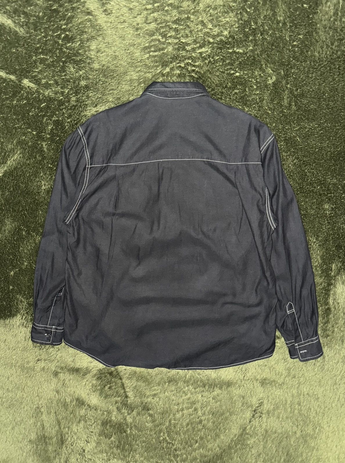 Japanese Brand [2] 8division x Brownyard Collaboration Tencel Stitch Shirt Size US XL / EU 56 / 4 - 8 Thumbnail
