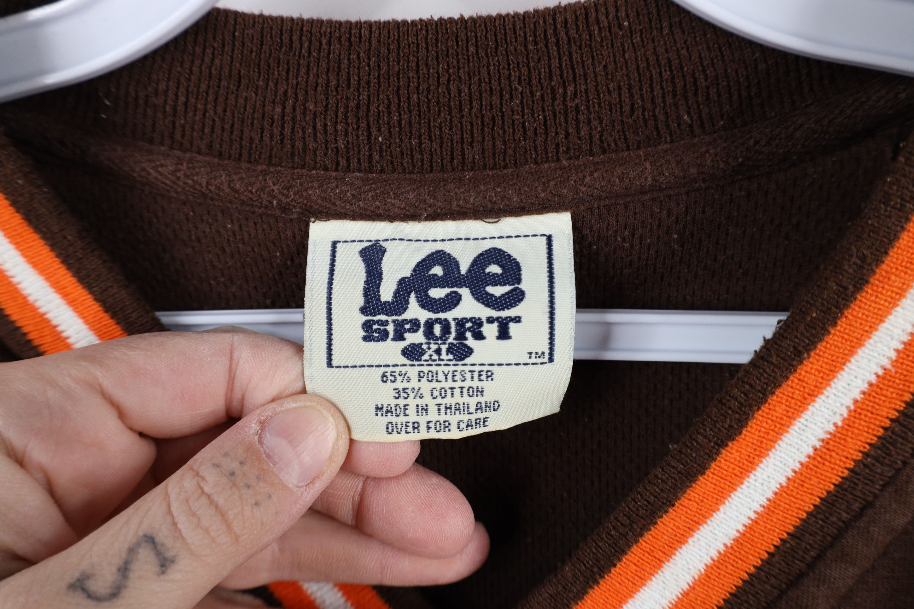 Vintage Vintage 90s Cleveland Football Long Sleeve T-Shirt Brown Size US XL / EU 56 / 4 - 7 Thumbnail