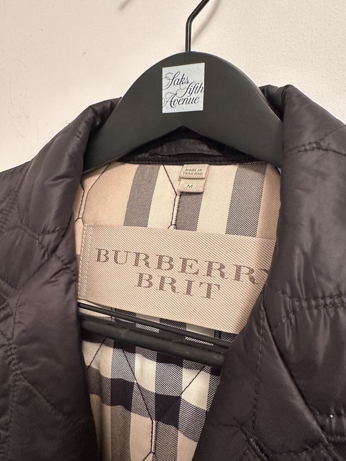 Burberry Burberry Brit Quilted Blazer Jacket Black Size Medium Size US M / EU 48-50 / 2 - 2 Thumbnail