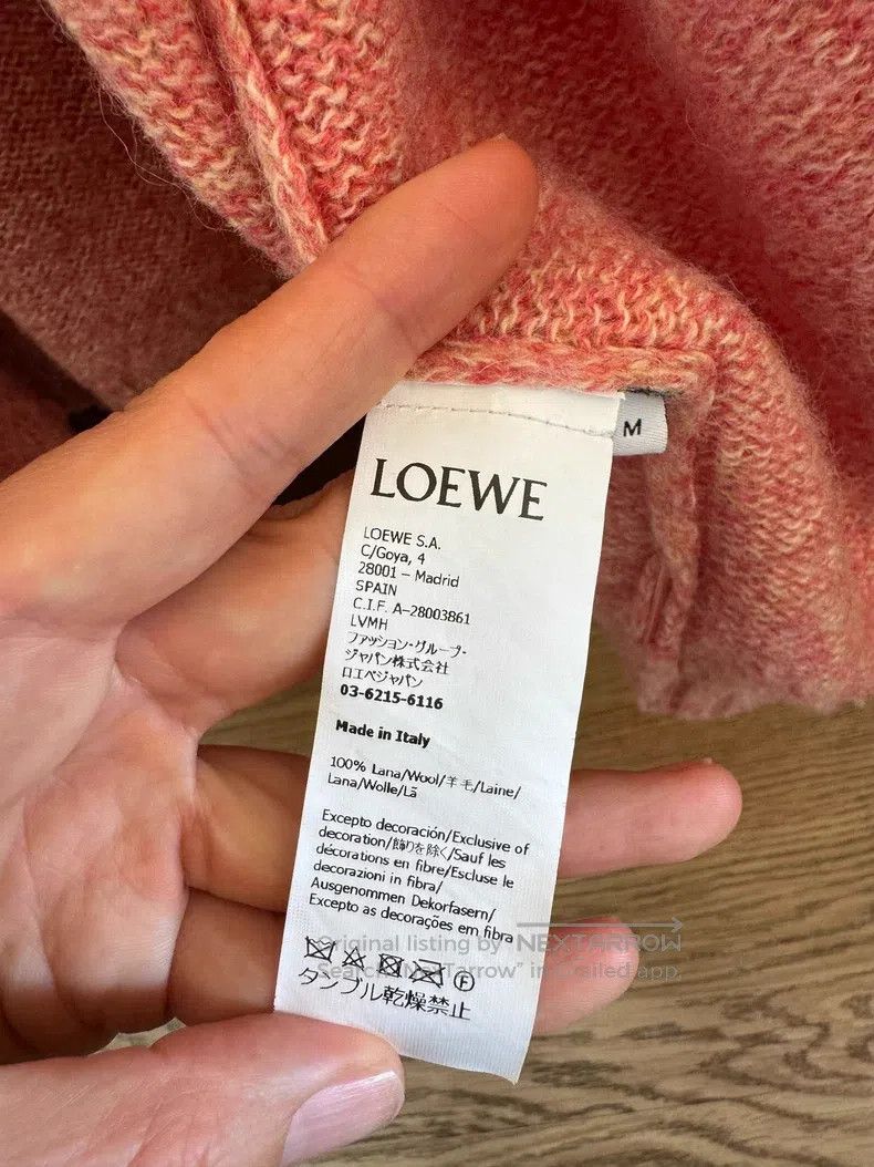 Loewe Loewe Salmon Pink Open Cardigan - Wool Size US M / EU 48-50 / 2 - 5 Thumbnail
