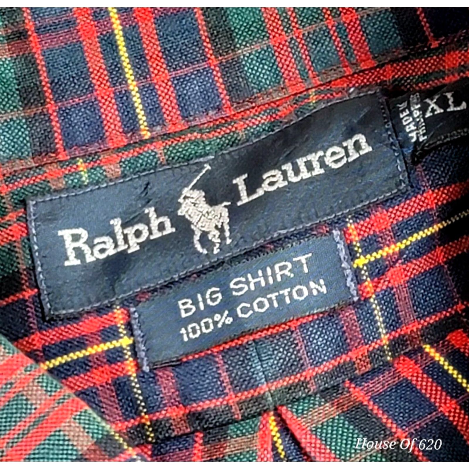 Polo Ralph Lauren Polo Ralph Lauren Button-Up Multicolor Plaid Oxford Shirt XL Big & Tall Mens Long Sleeve Colorful Logo OCBD Size US XL / EU 56 / 4 - 7 Thumbnail