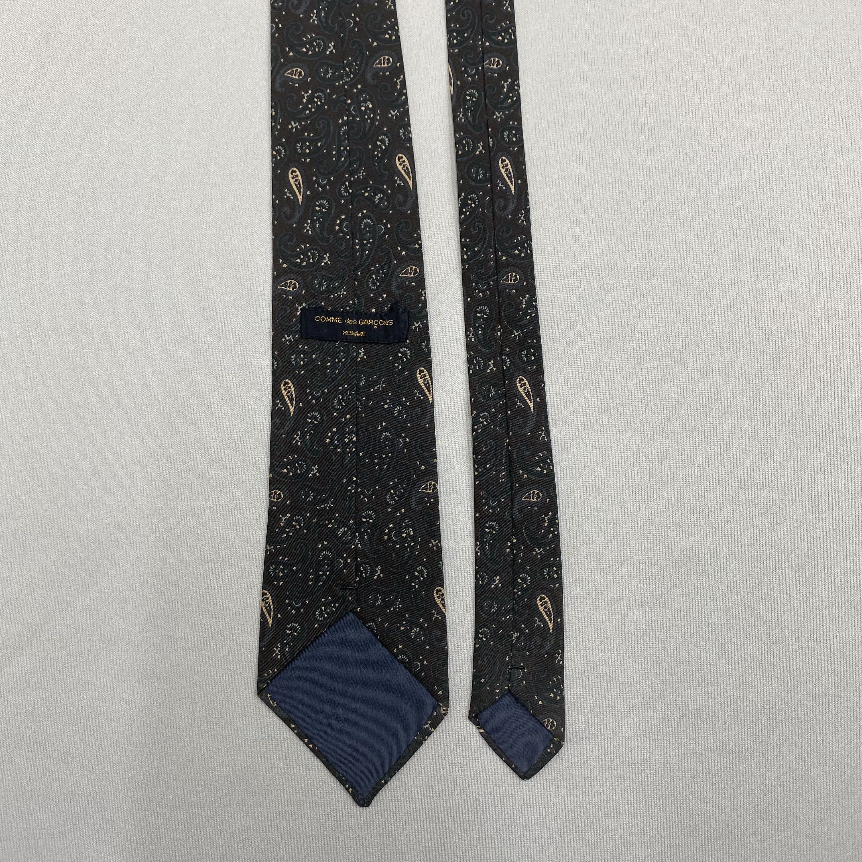 Vintage Comme des Garcons SILK Necktie Cravate Pure Silk