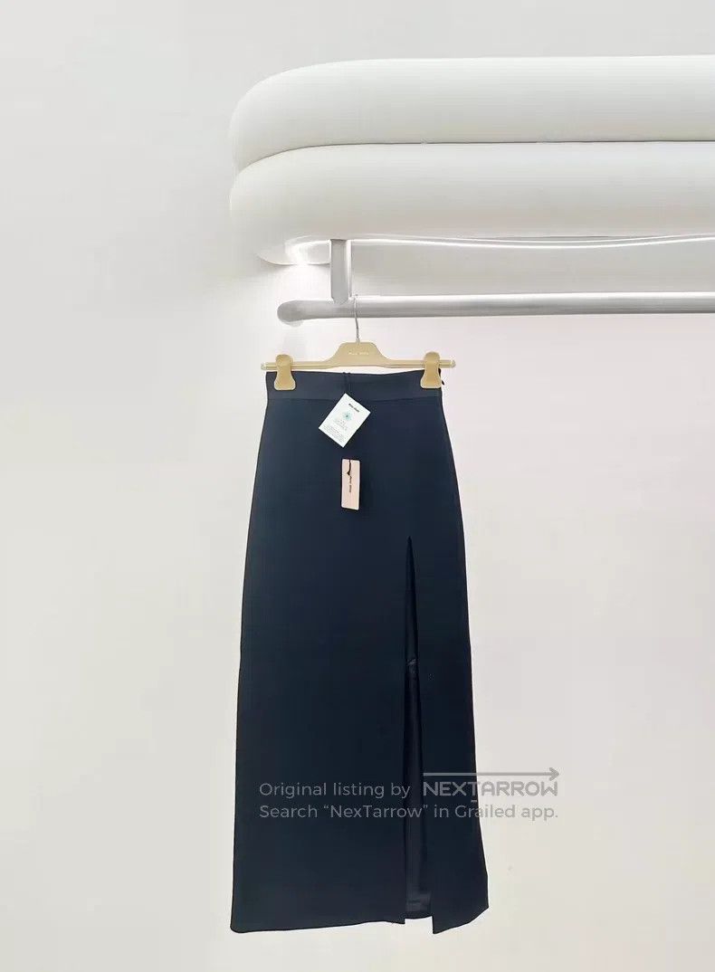 Miu Miu Miu Miu 36 Black split skirt Size 35" - 1 Thumbnail