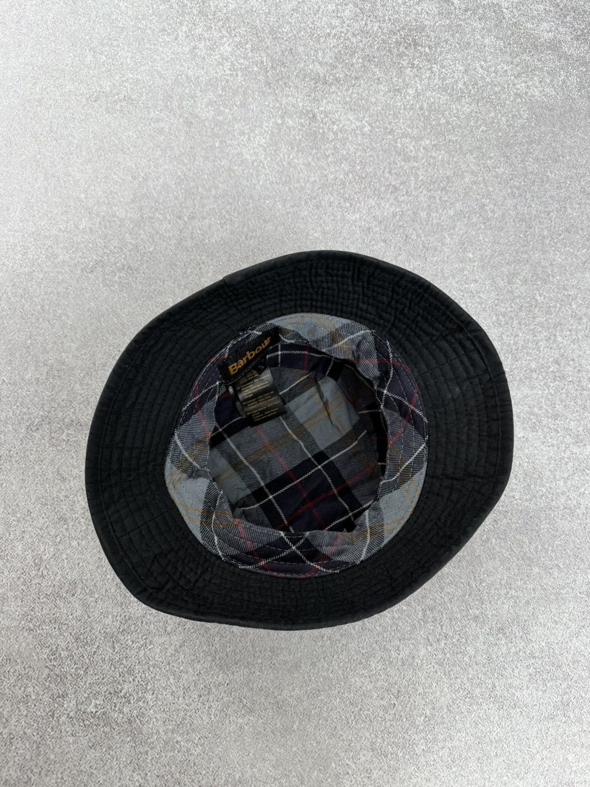 Barbour Barbour Waxed Bucket Hat Black Unisex Size S Size ONE SIZE - 7 Thumbnail