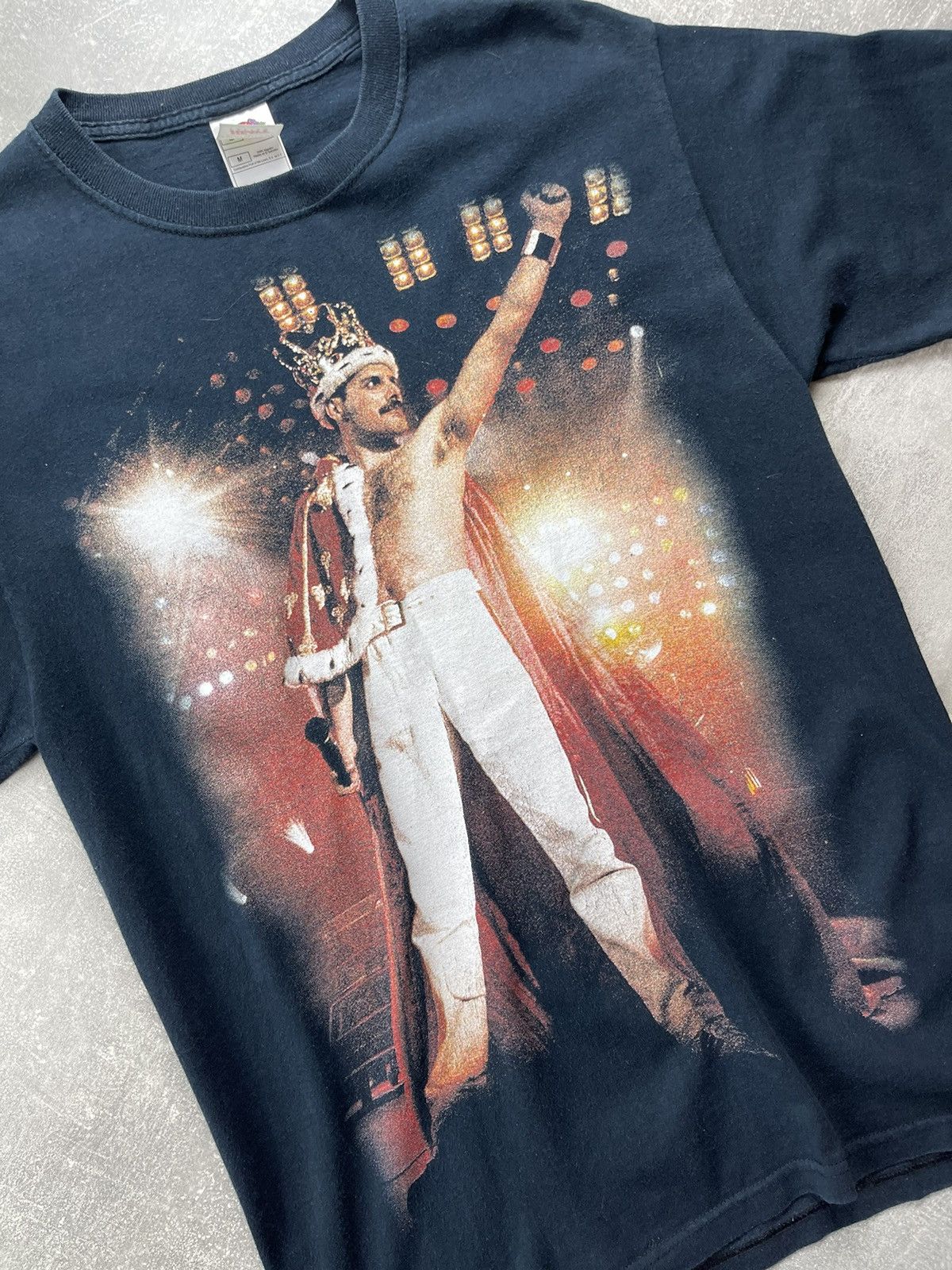 Band Tees Vintage Queen Freddie Mercury Graphic Band T Shirt Black Size US M / EU 48-50 / 2 - 3 Thumbnail