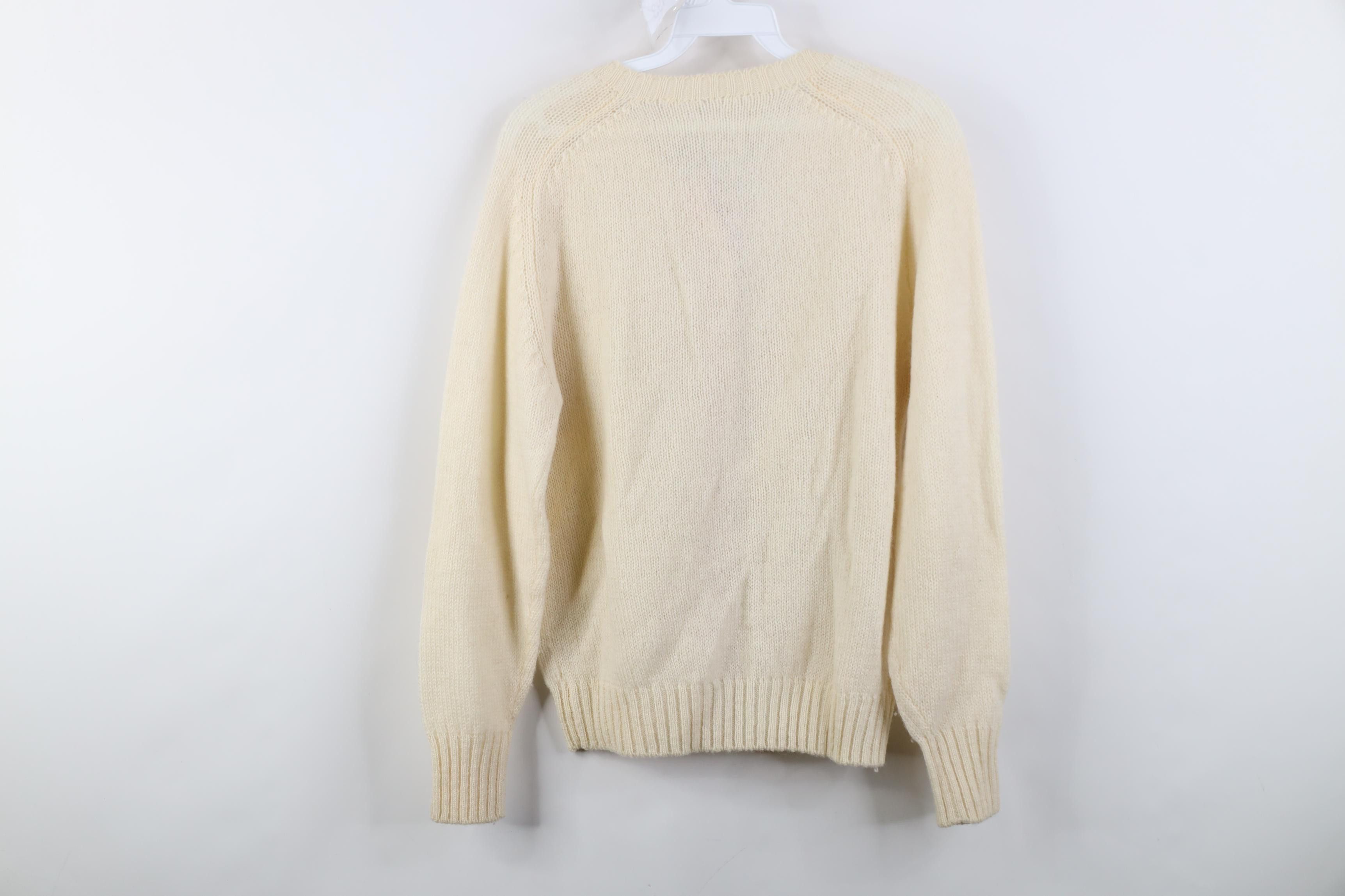 Vintage Vintage 50s 60s Rockabilly Wool Knit Cardigan Sweater USA Size M / US 6-8 / IT 42-44 - 8 Thumbnail