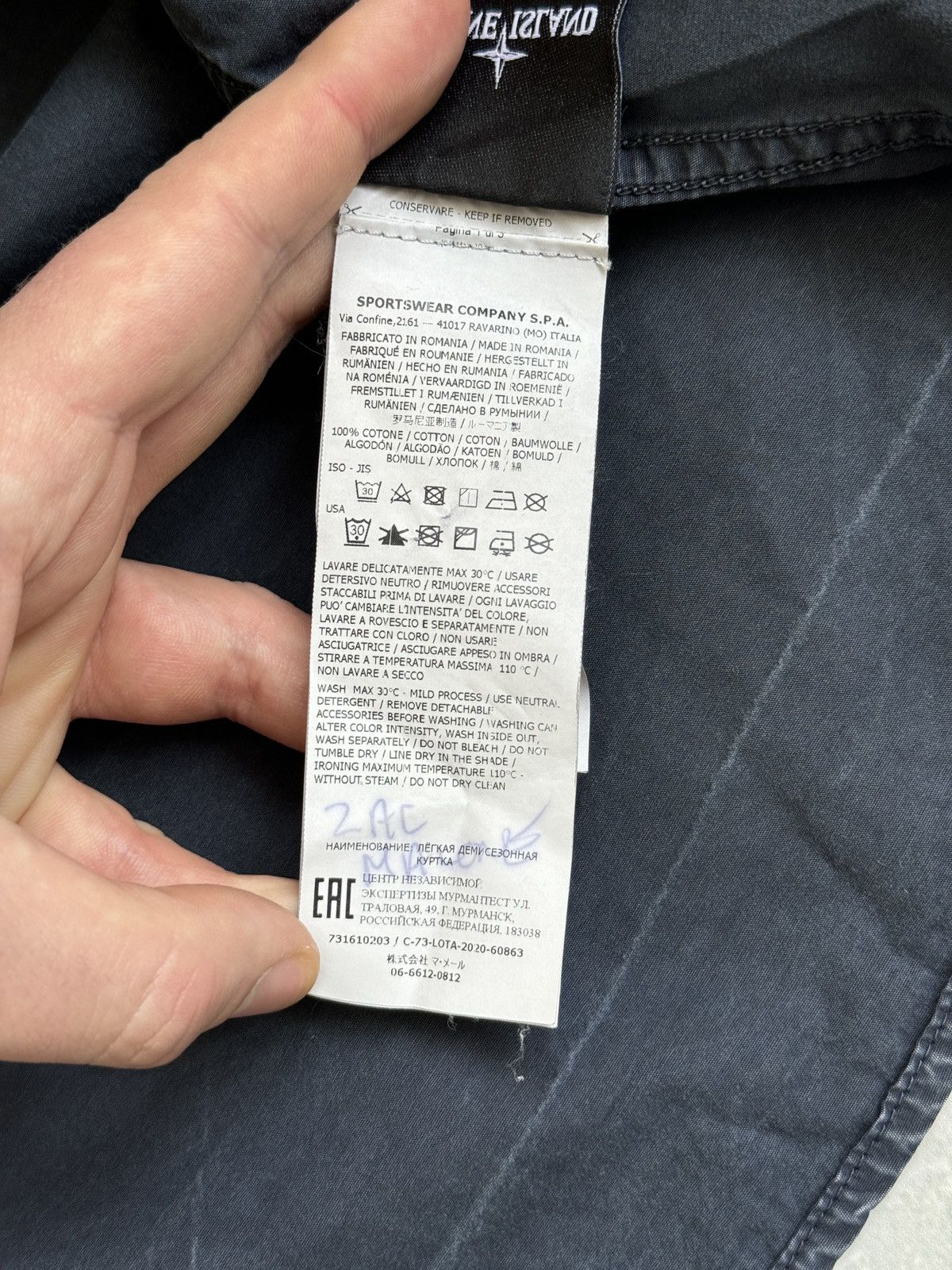 Stone Island Stone Island Junior Stone Wash Cotton Grey Zip Overshirt 10Y Size US XXS / EU 40 - 22 Thumbnail