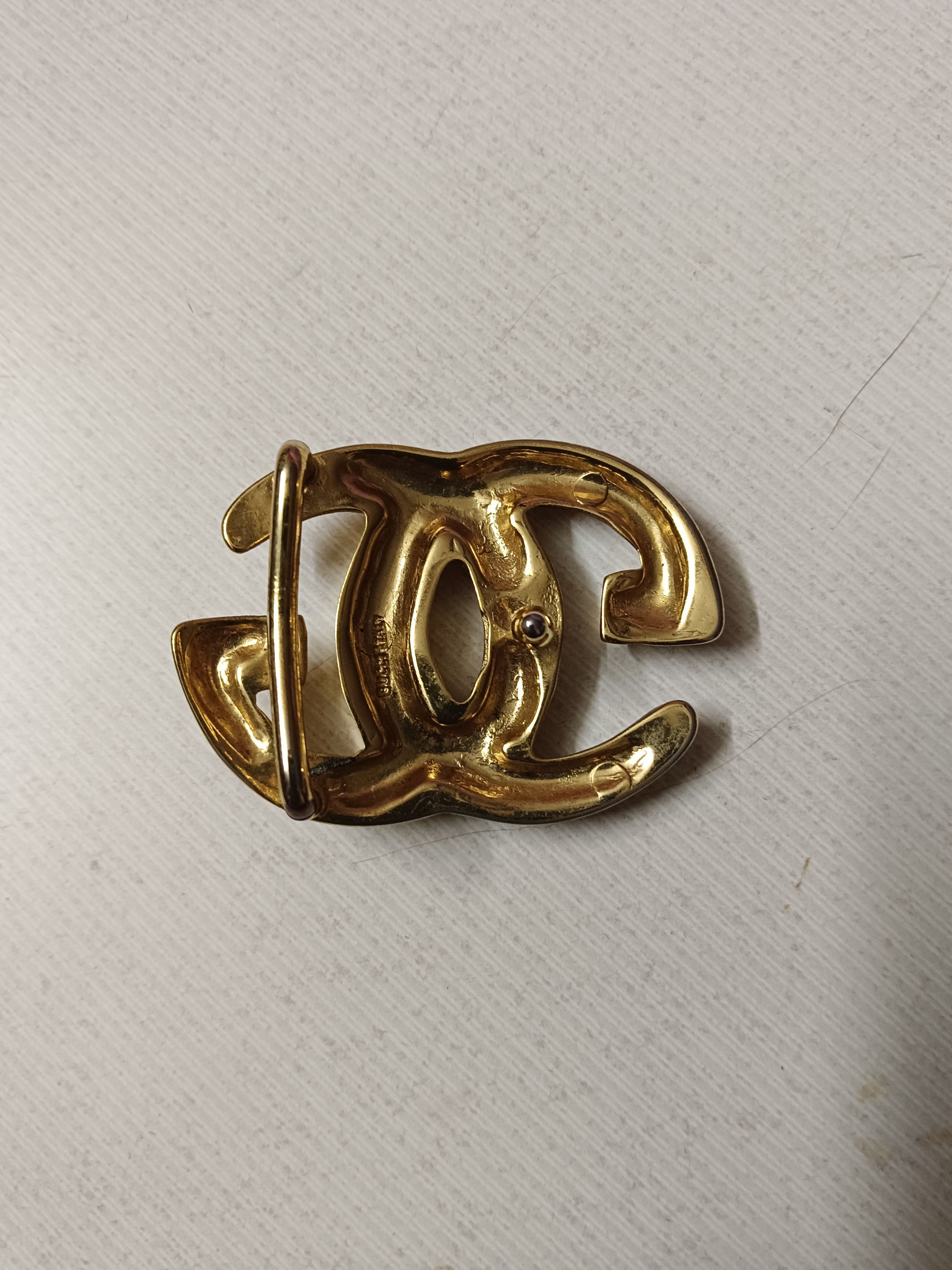 Vintage Gucci Goldtone GG Logo Belt Buckle Size ONE SIZE - 4 Thumbnail