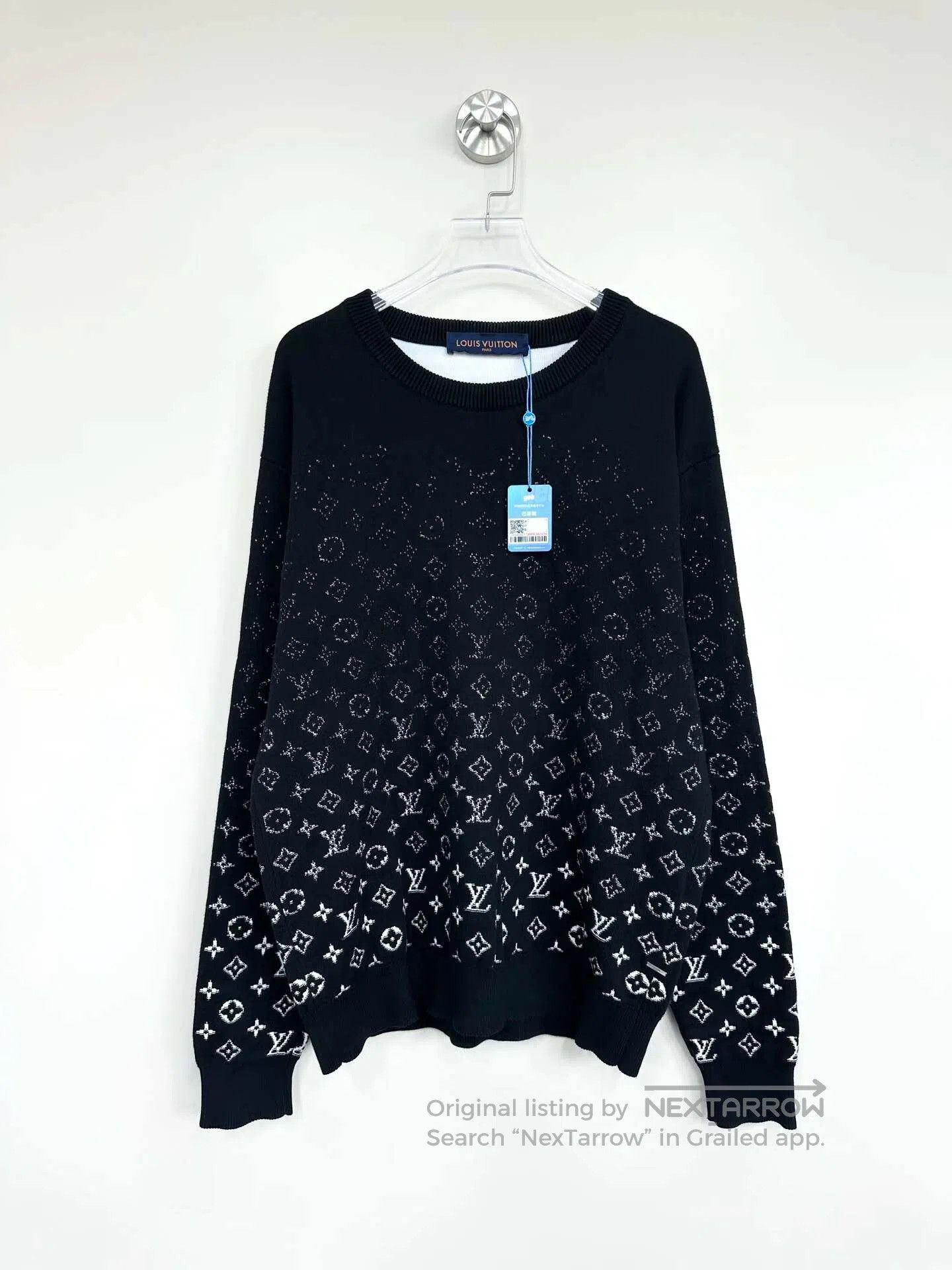Louis Vuitton Louis Vuitton Black gradient all-over print old logo knitt Size US XS / EU 42 / 0 - 1 Thumbnail