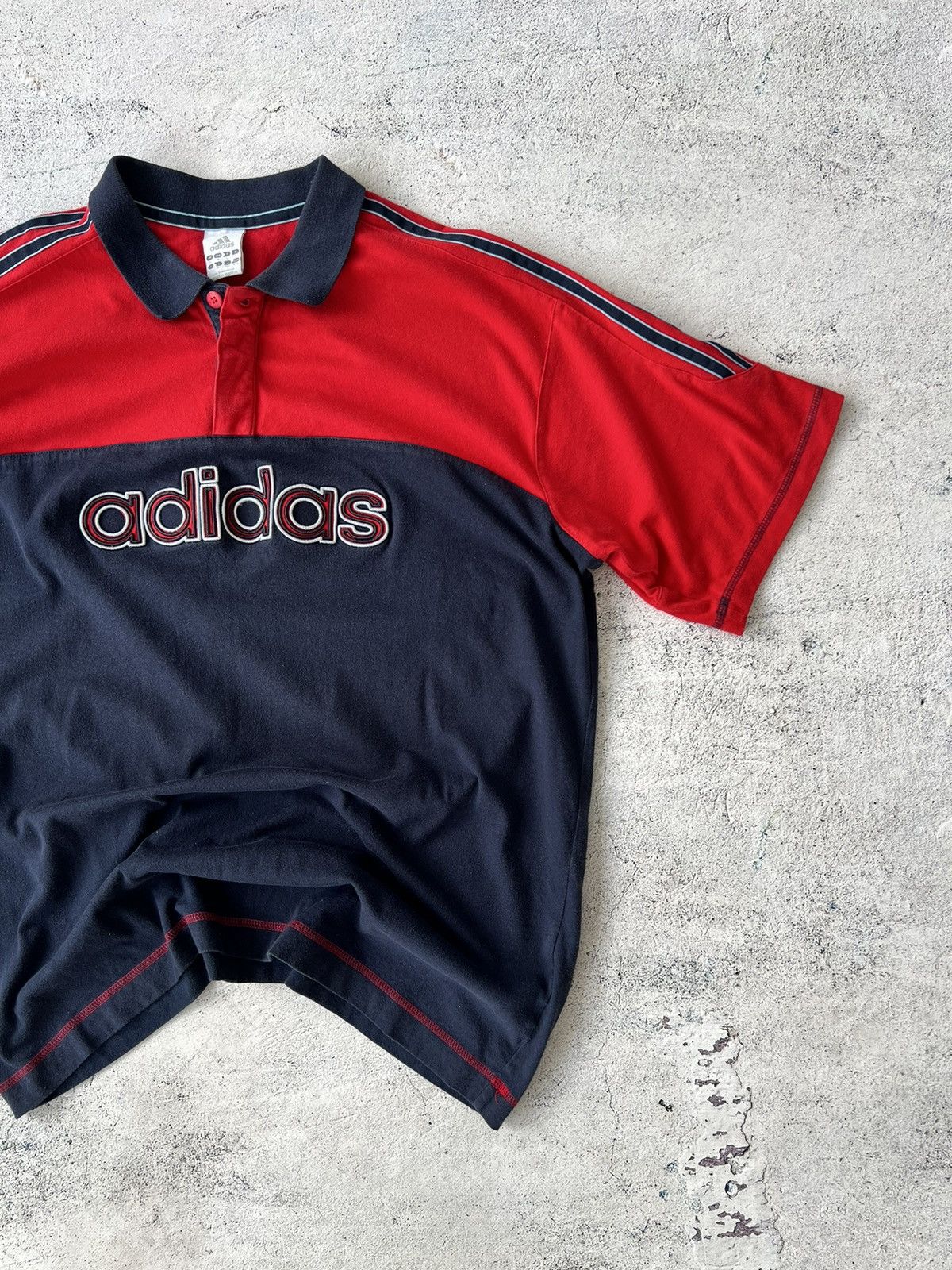 Adidas × Vintage 🩸RARE🩸Adidas Vintage Big Logo 00s T Shirt Size US L / EU 52-54 / 3 - 3 Thumbnail