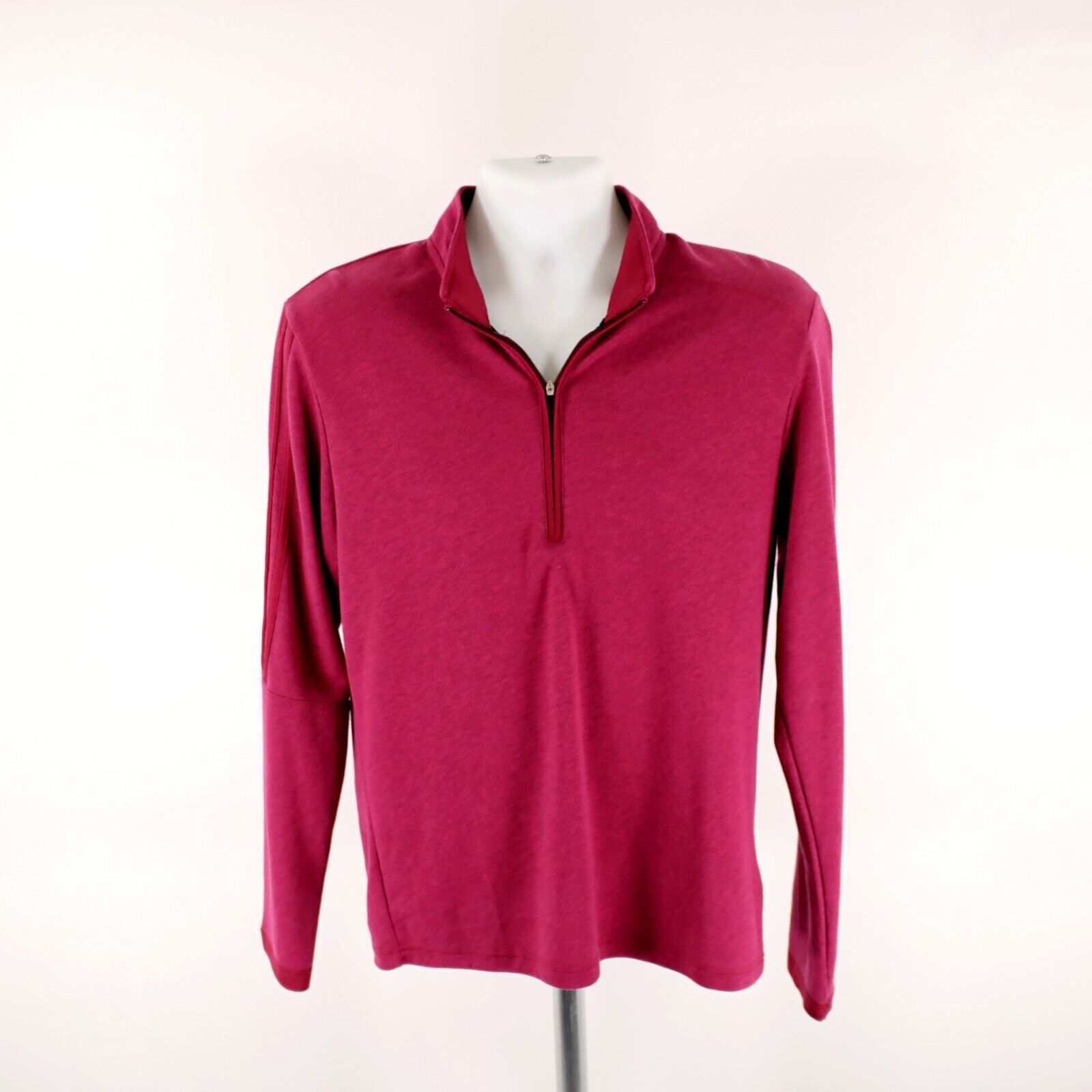 Adidas Adidas Red / Purple 1/4 Zip Pullover Athleisure Jacket Prime Size US S / EU 44-46 / 1 - 5 Thumbnail