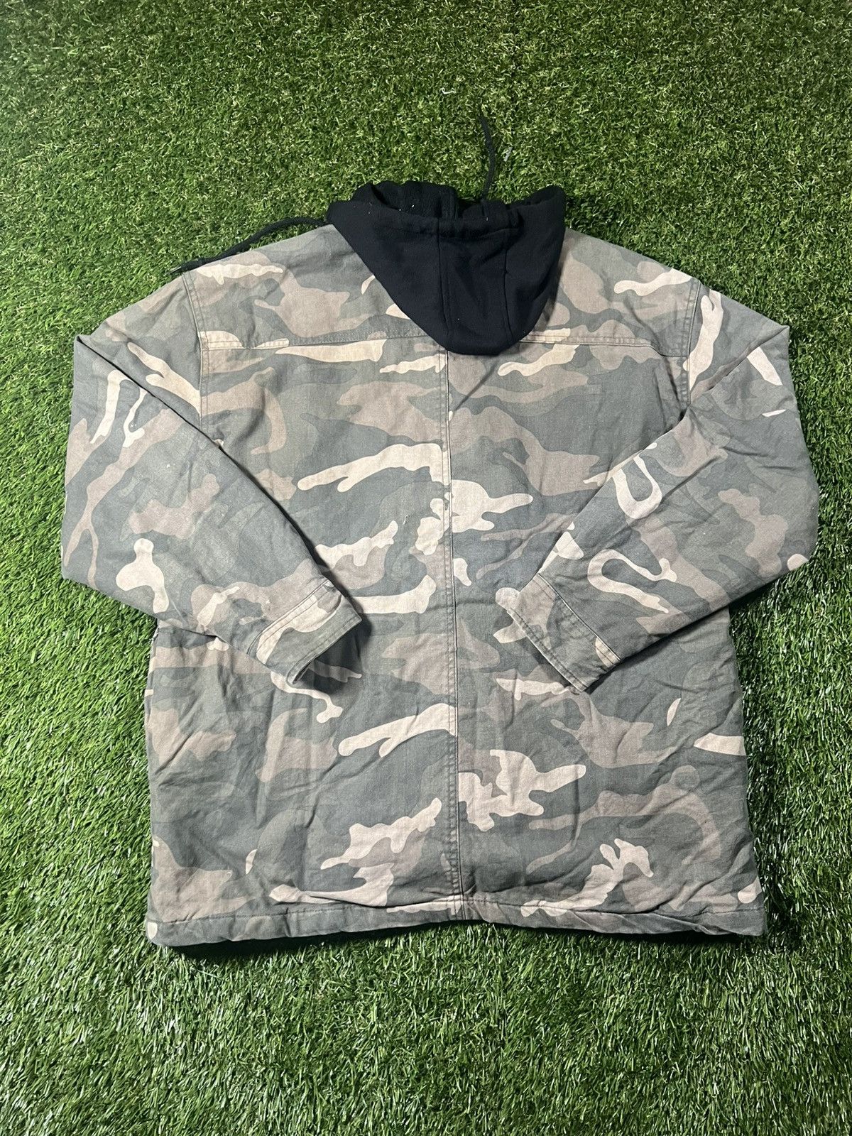 Dickies Vintage 90s Dickies Military Camo Fall Faded Hoodie Jacket Size US XL / EU 56 / 4 - 4 Thumbnail