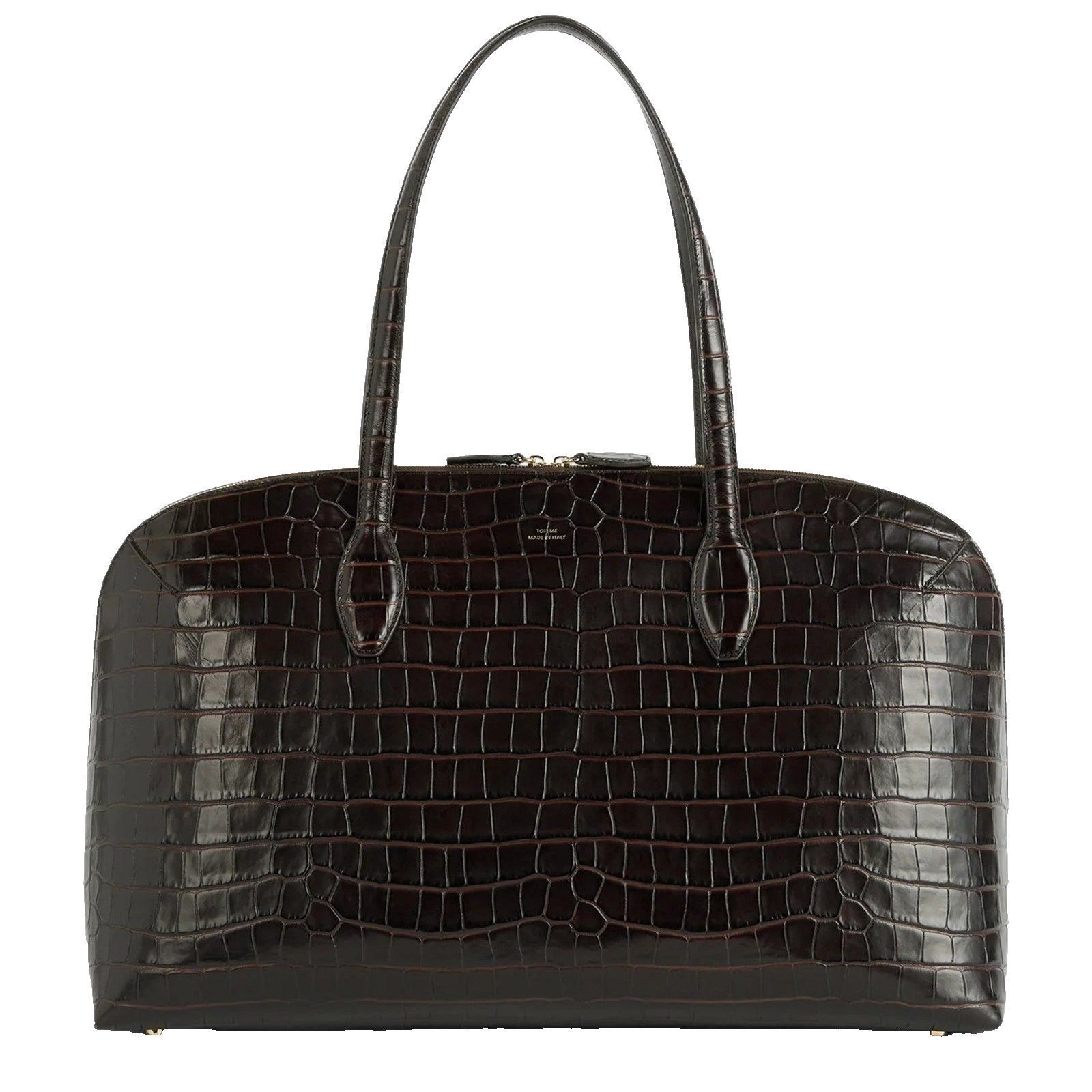 Toteme TOTEME Garderob Dark Chocolate Leather Tote Bag New & Authen Size ONE SIZE - 1 Thumbnail