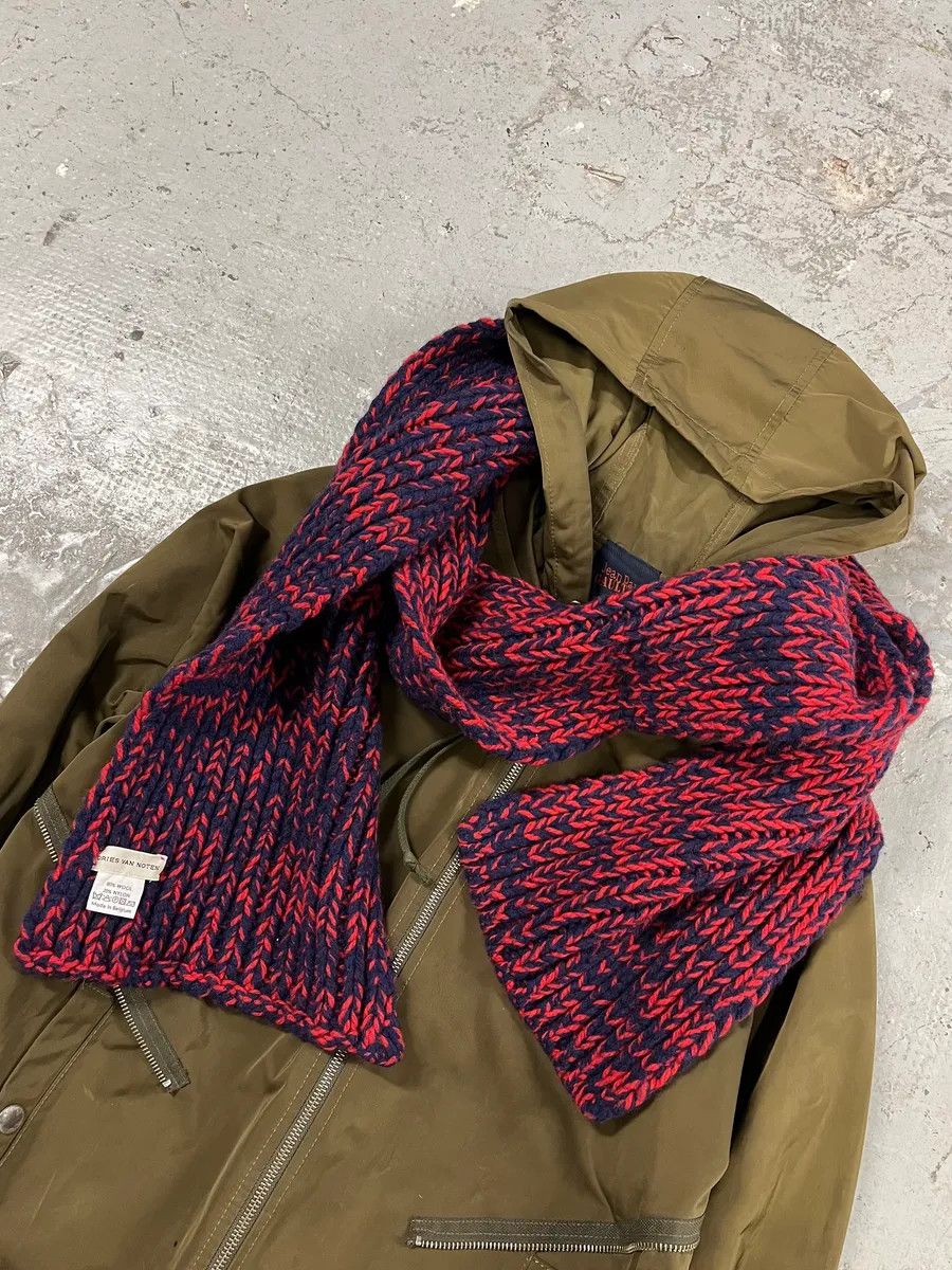 Dries Van Noten Dries Van Noten Red Wool Scarf Size ONE SIZE - 3 Thumbnail