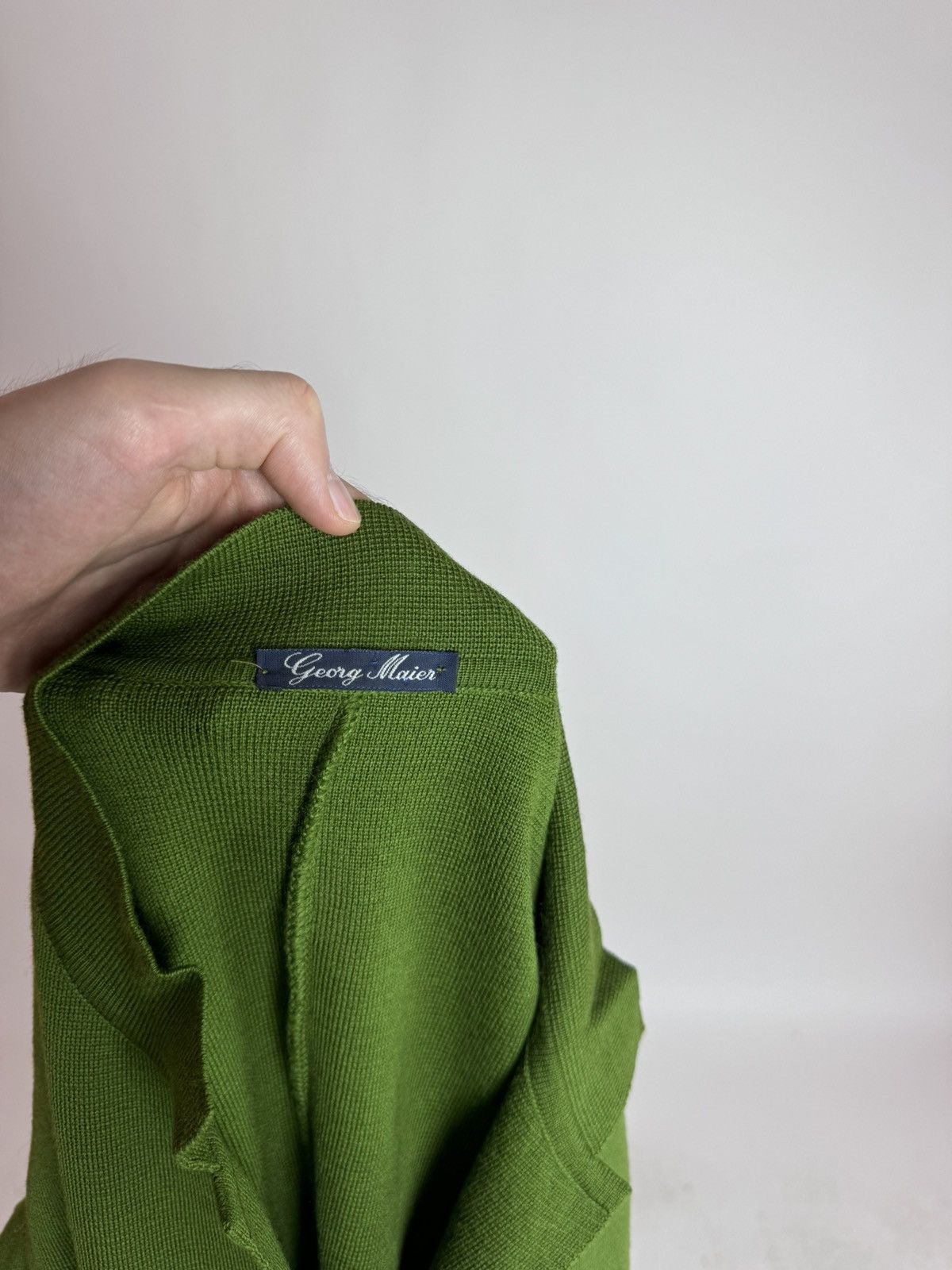 Designer Georg Maier Green wool cardigan Reine Schurwolle wool Size S / US 4 / IT 40 - 7 Thumbnail