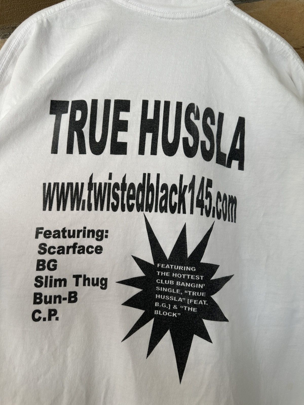 Vintage Vintage Y2K Twisted Black True Hussla Rap Tee Size US XXL / EU 58 / 5 - 5 Thumbnail