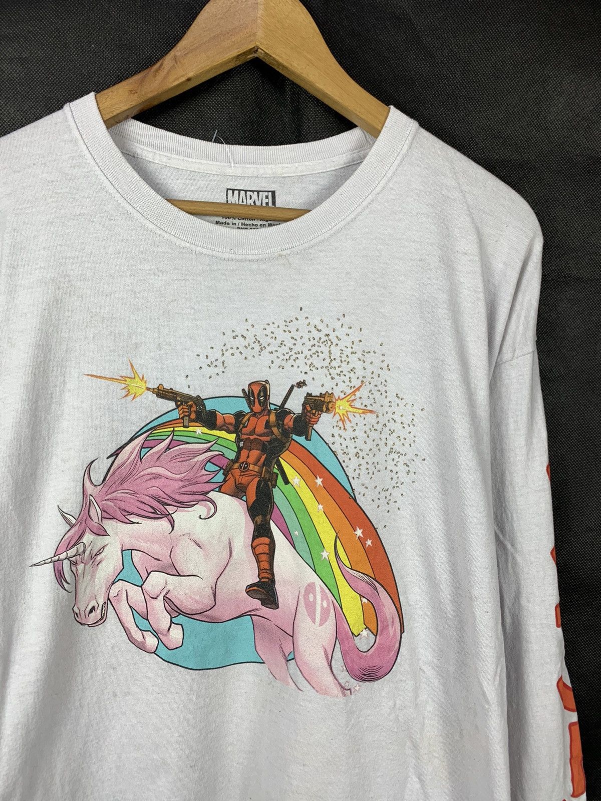 Marvel Comics Steals! Marvel Deadpool Unicorn Superhero Comics Tee Size US XL / EU 56 / 4 - 3 Thumbnail