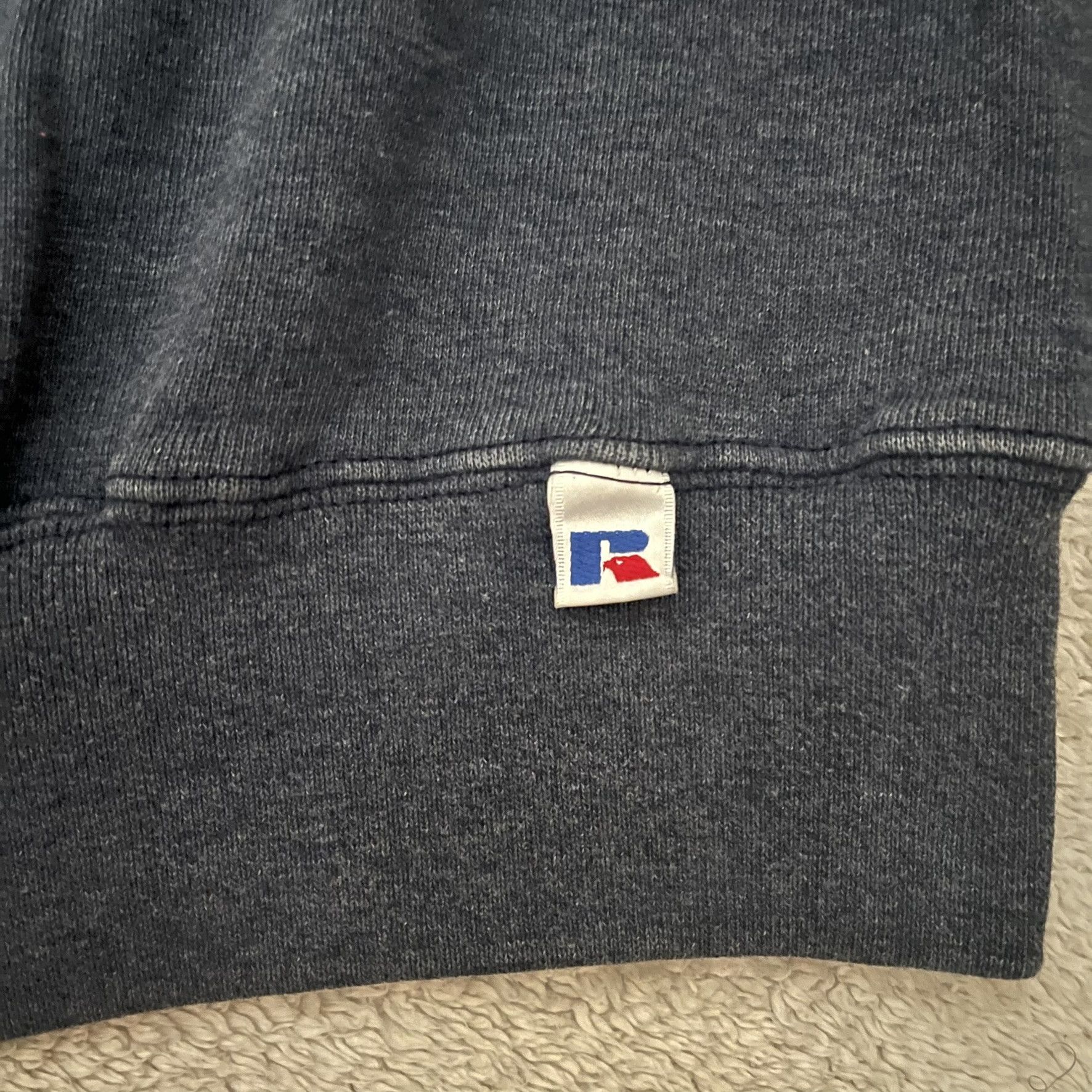 Russell Athletic Vintage 90s Russell Athletic Plain Crewneck Sweatshirt Size US XL / EU 56 / 4 - 4 Thumbnail