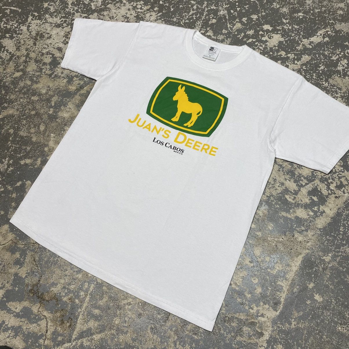 Japanese Brand × Vintage Vintage Juan’s Deer John Deer Parody Funny Tshirt Size US M / EU 48-50 / 2 - 2 Thumbnail