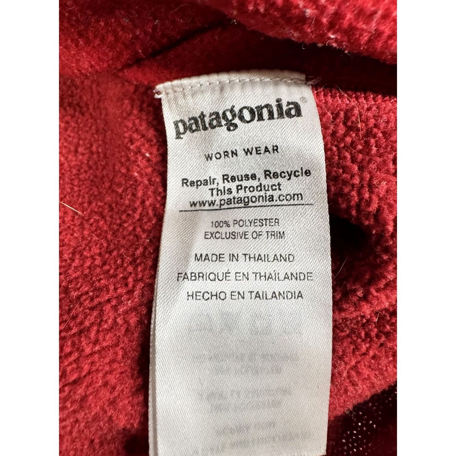 Patagonia VINTAGE Patagonia Better Sweater 1/4 Zip Fleece Pullover Jacket Men’s Large Red Size US L / EU 52-54 / 3 - 5 Thumbnail