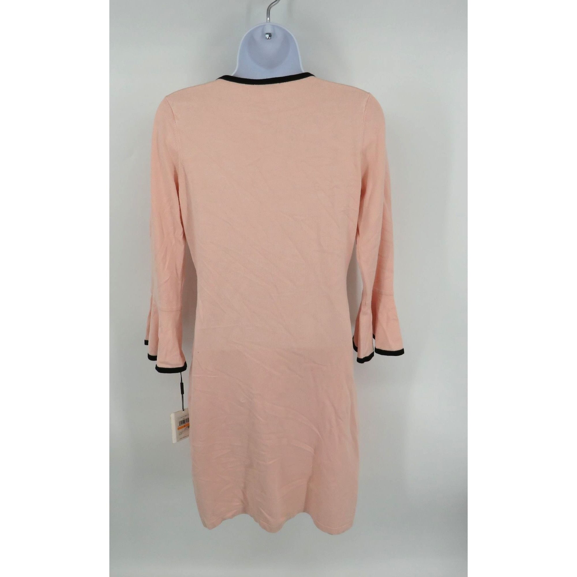 Calvin Klein Calvin Klein Women's Small Pink Bell Sleeve Dress With Black Size S / US 4 / IT 40 - 4 Thumbnail