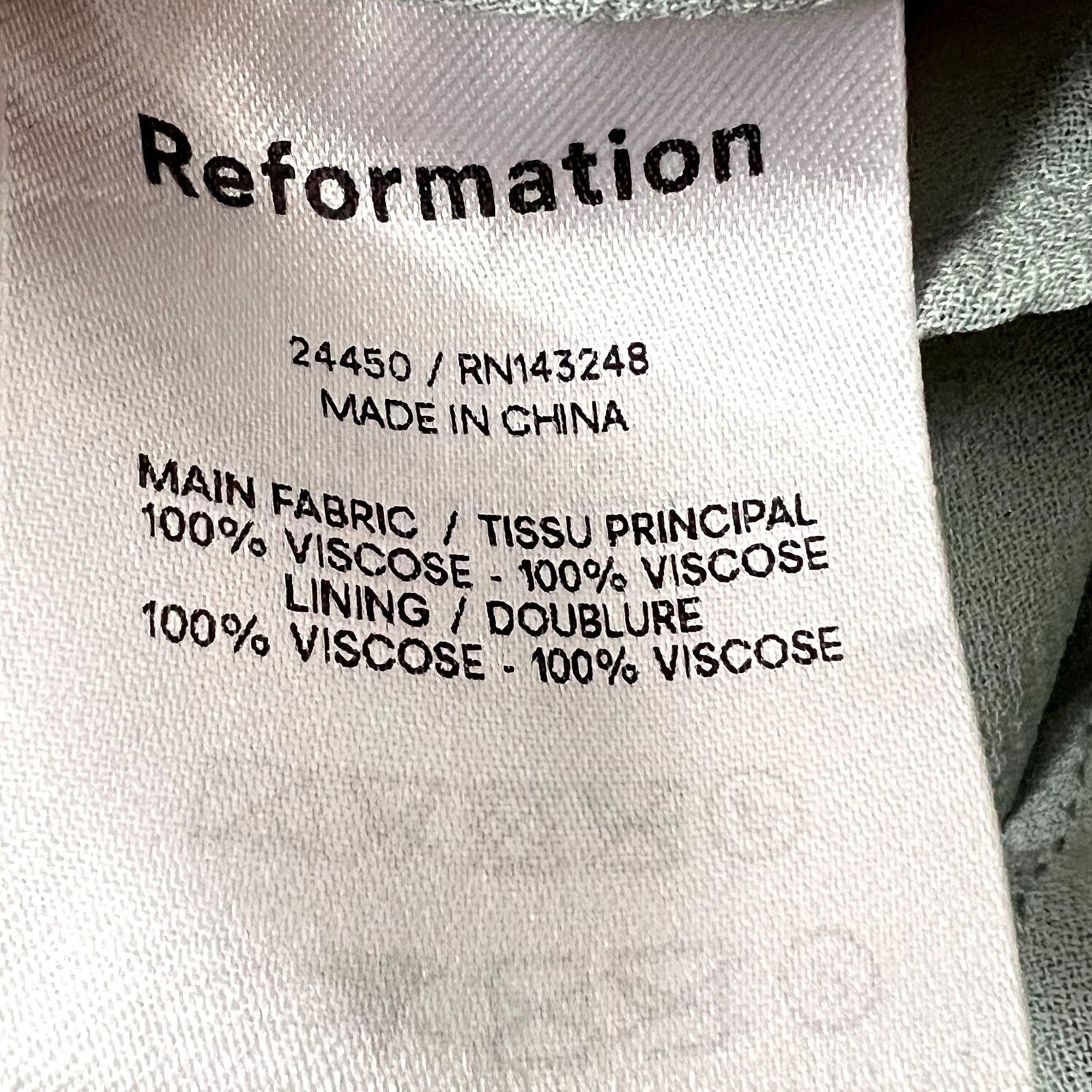 Reformation Reformation Nikita dress midi size 2 Celadon green Size XS / US 0-2 / IT 36-38 - 7 Thumbnail