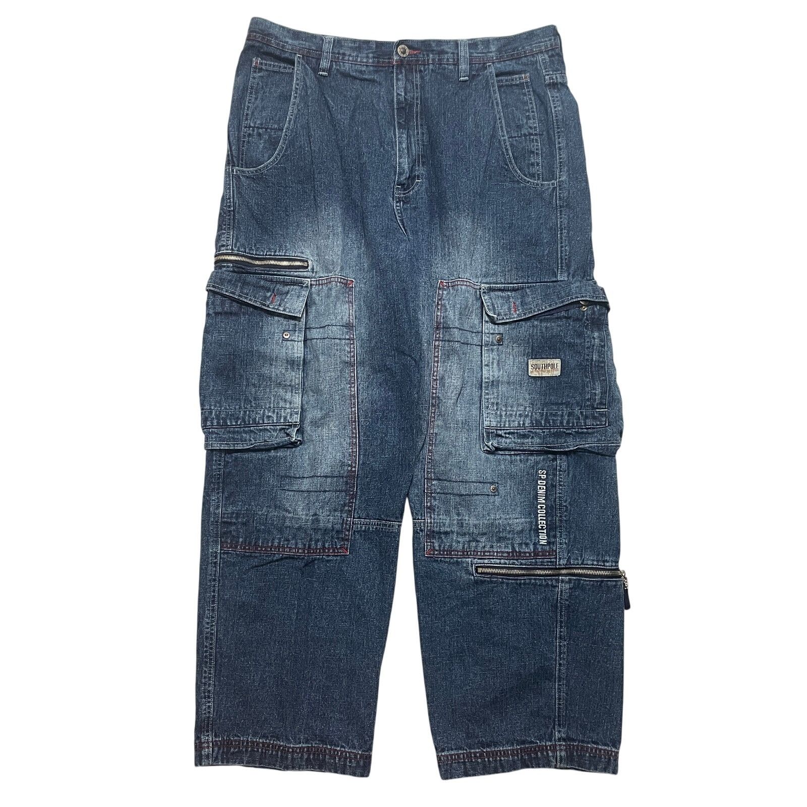 Southpole VTG Y2K 00's Southpole Blue Baggy Wide Leg Rave Jeans 36x30 Size US 36 / EU 52 - 1 Thumbnail