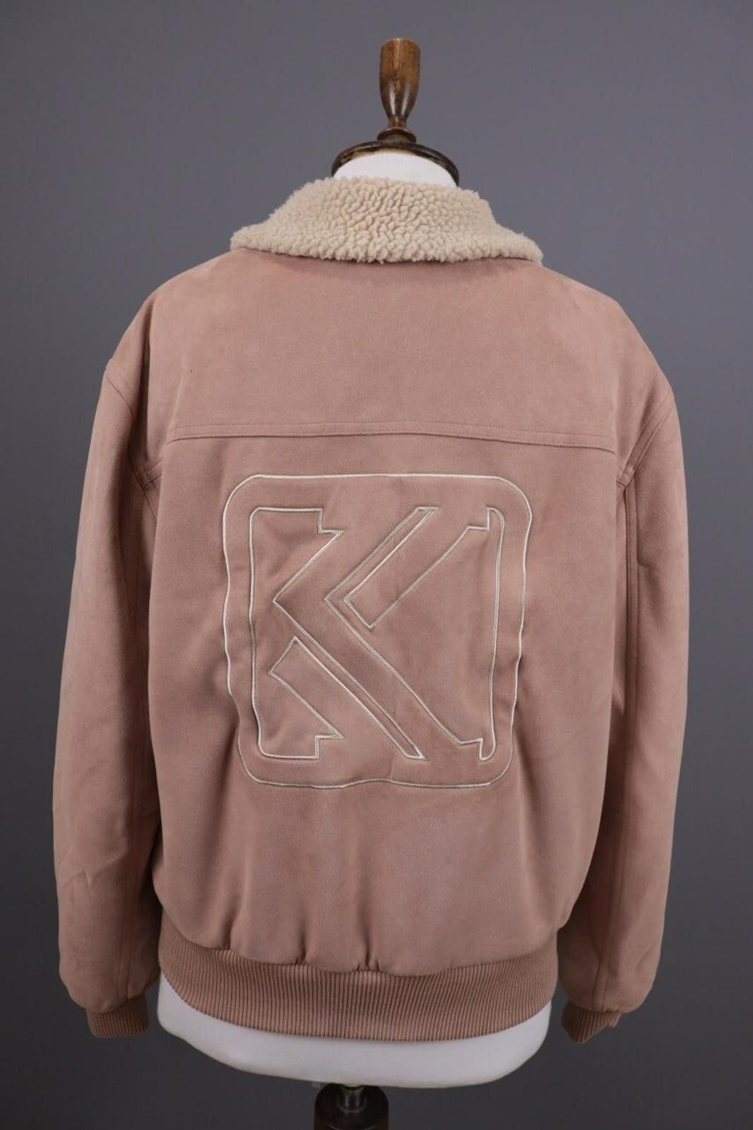 Karl Kani Karl Kani Pink Big Logo Full Zip Sherpa Jacket Size S Size S / US 4 / IT 40 - 11 Thumbnail