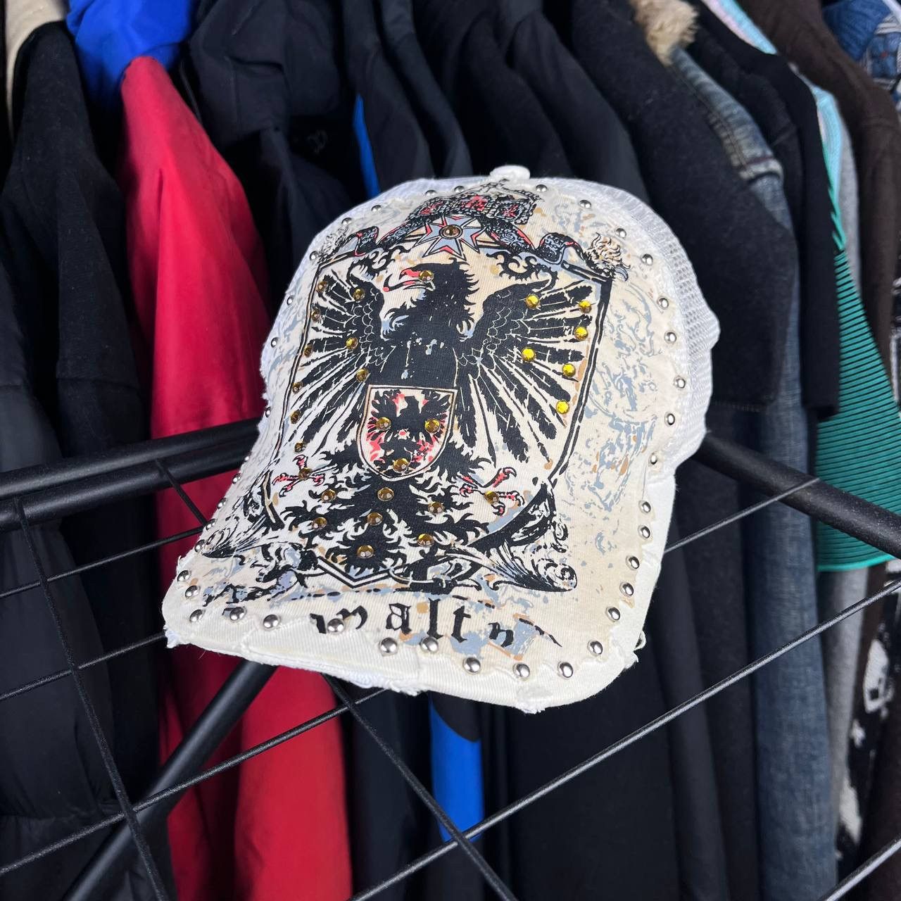 Designer × Vintage Vintage BulZeye Distressed Snapback Cap Hat Y2k Size ONE SIZE - 1 Thumbnail
