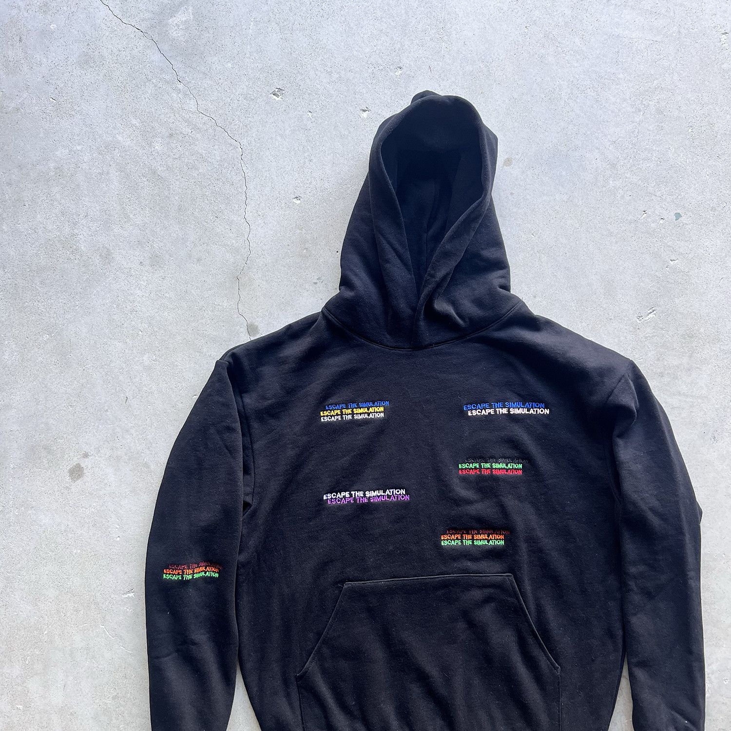 Prolific Escape the Simulation QUOTE EMBROIDERED HOODIE Size US XL / EU 56 / 4 - 1 Thumbnail