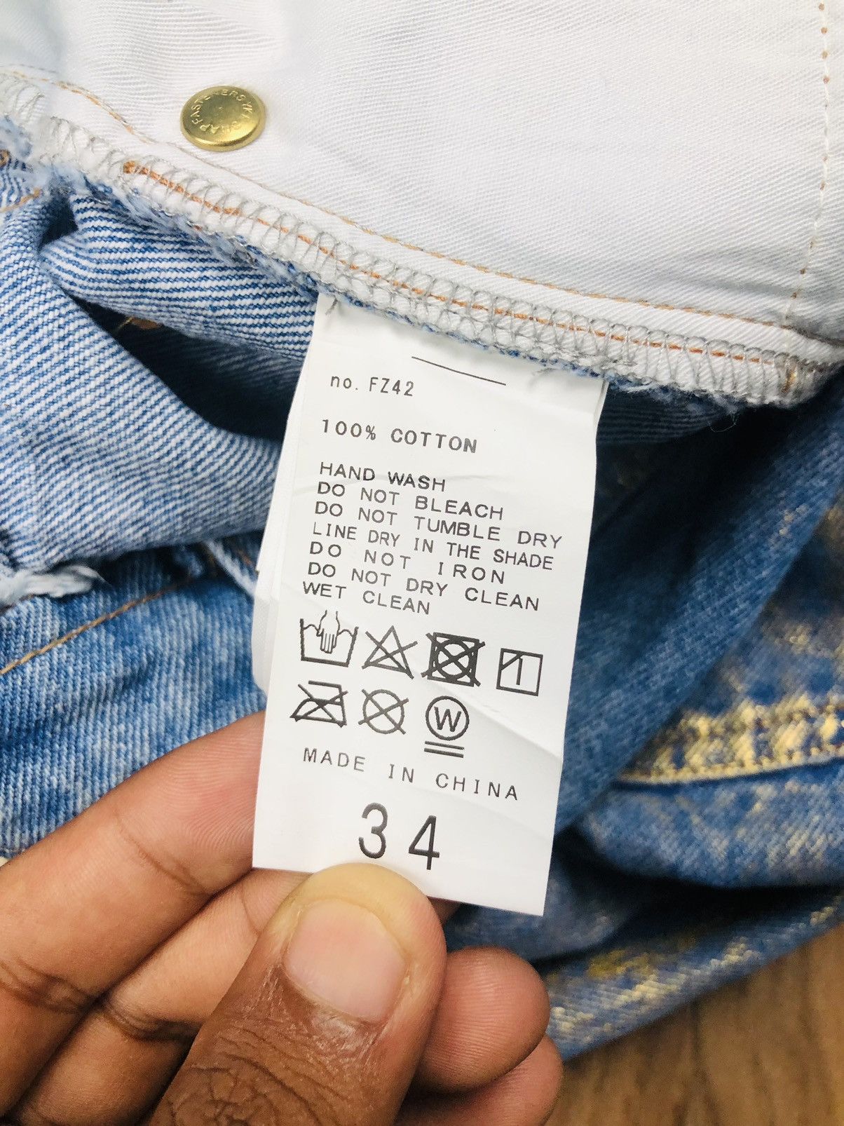 Other Bonum Distressed Jeans (37) Size US 34 / EU 50 - 16 Thumbnail