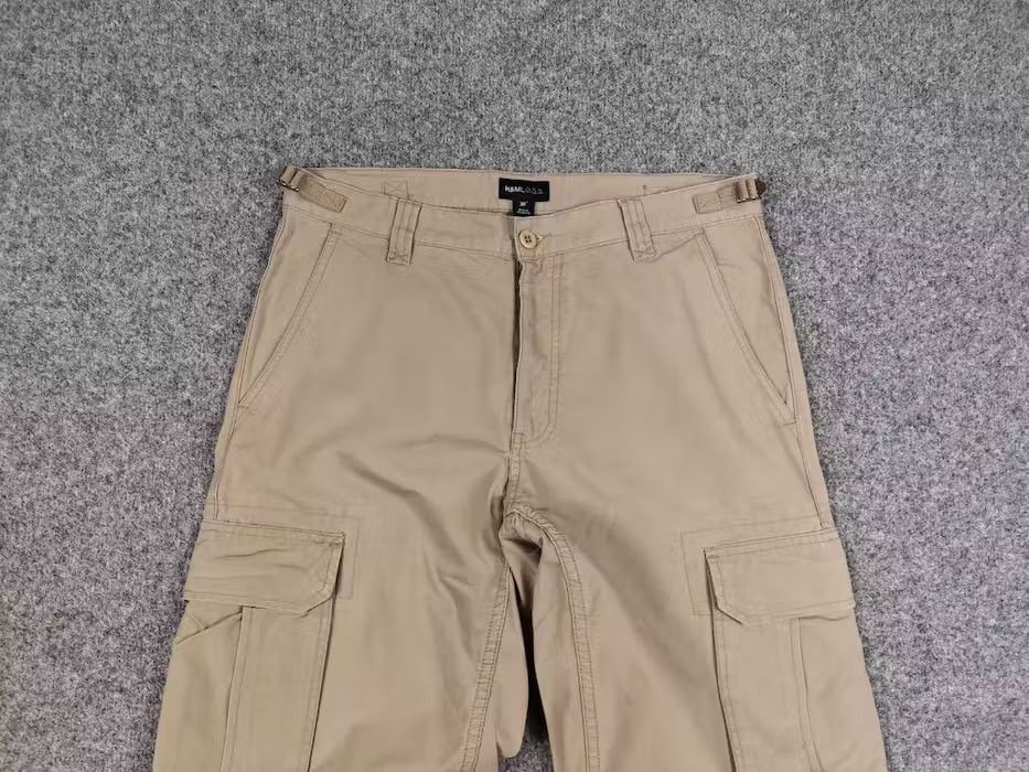 Japanese Brand Vintage 90's Military Ripstop Japan Beige Cargo Pants Size US 32 / EU 48 - 14 Thumbnail