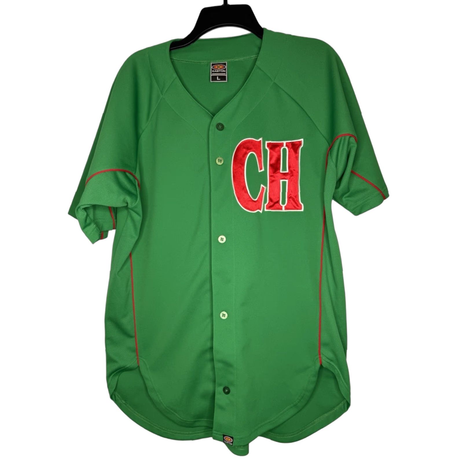 Vintage VINTAGE Easton Jersey Baseball Large Mens Green CH St Patrick’s Day 90s/Y2K Blocker CHAM Size US L / EU 52-54 / 3 - 1 Thumbnail