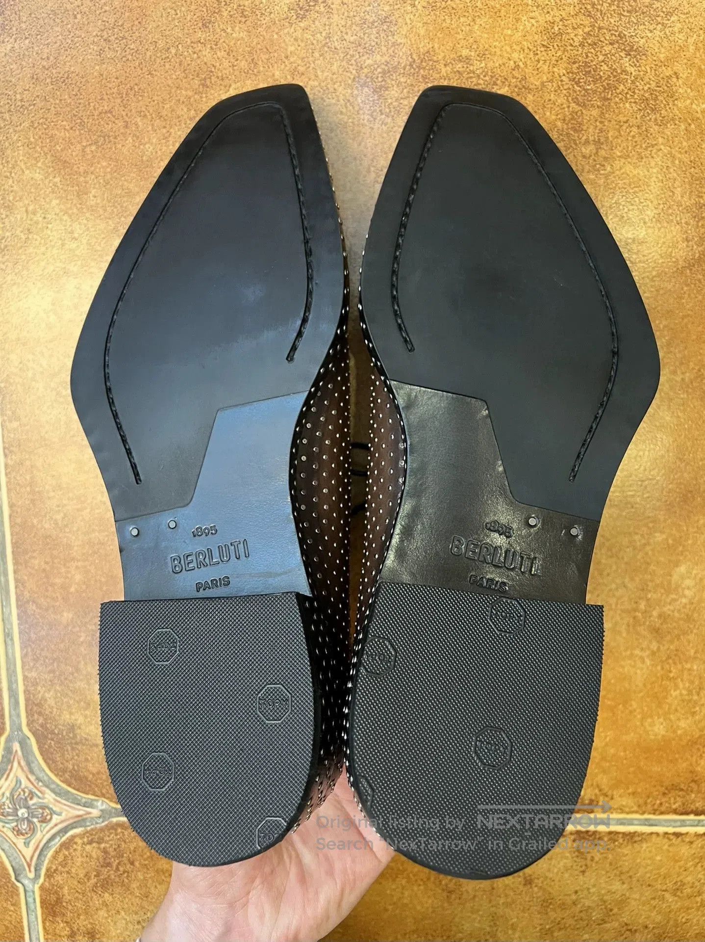 Berluti Black Studded Pointed Toe Formal Shoes Size 7. Size US 7 / EU 40 - 7 Thumbnail