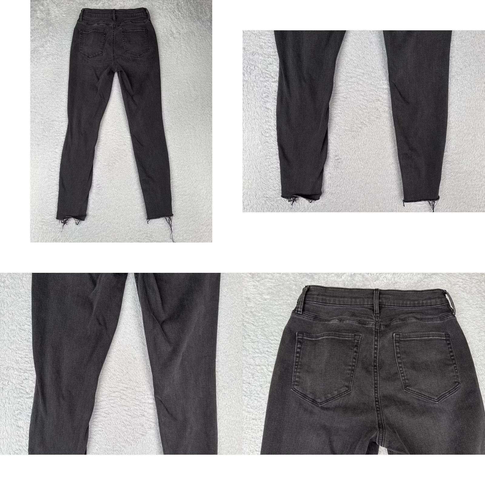 Pacsun Pacsun Jeans Womens Black High Rise Distressed Skinny Raw Hem Ankle 24x26 Denim Size 42" / US 20 - 9 Thumbnail