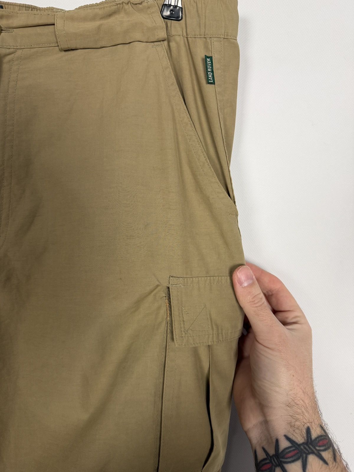 Vintage Vintage Land Rover Cargo Pants Racing Moto Y2K Beige Size L Size US 36 / EU 52 - 16 Thumbnail