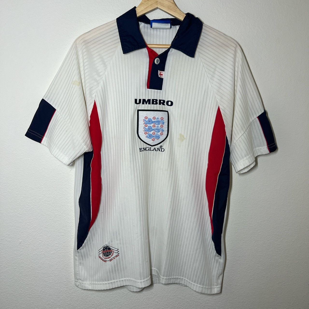 Vintage England 1998 World Cup Home Jersey Grailed