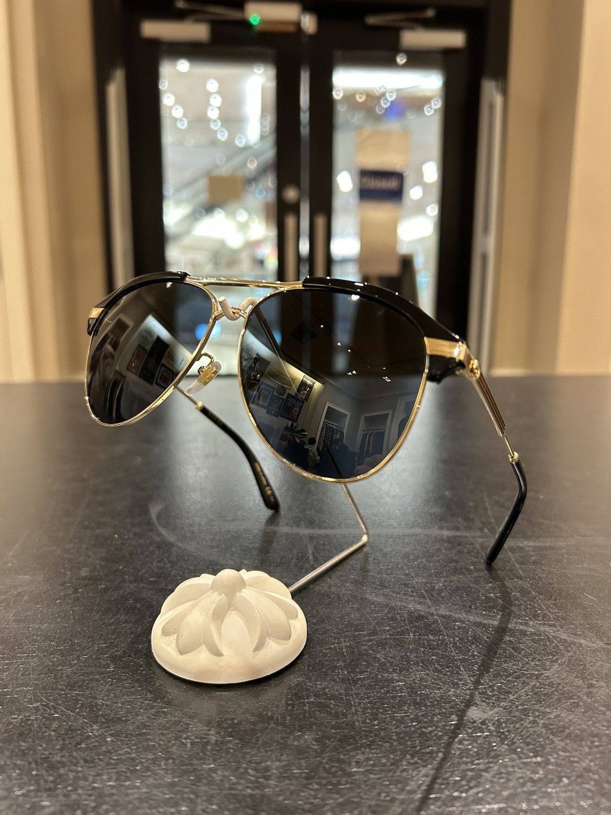 Gucci Gucci Aviator Wire Sunglasses Size ONE SIZE - 1 Thumbnail