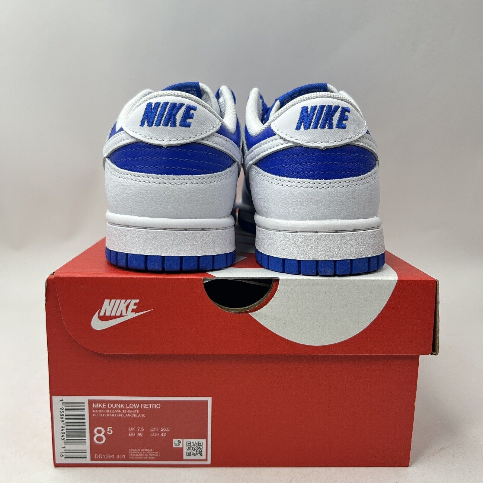 Nike Nike Dunk Low Retro “Racer Blue” 2023 Size US 8.5 / EU 41-42 - 4 Thumbnail