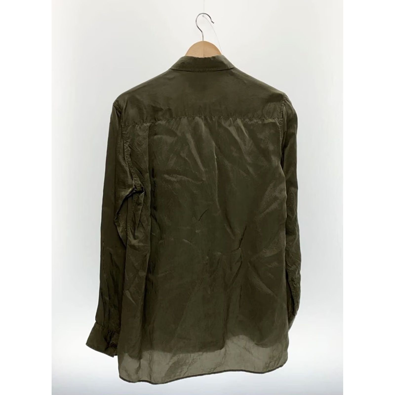 Yohji Yamamoto YOHJI YAMAMOTO LONG SLEEVE SHIRT MEN GREEN MATERIAL CUPRO SIZE 2 USED Size US L / EU 52-54 / 3 - 2 Thumbnail