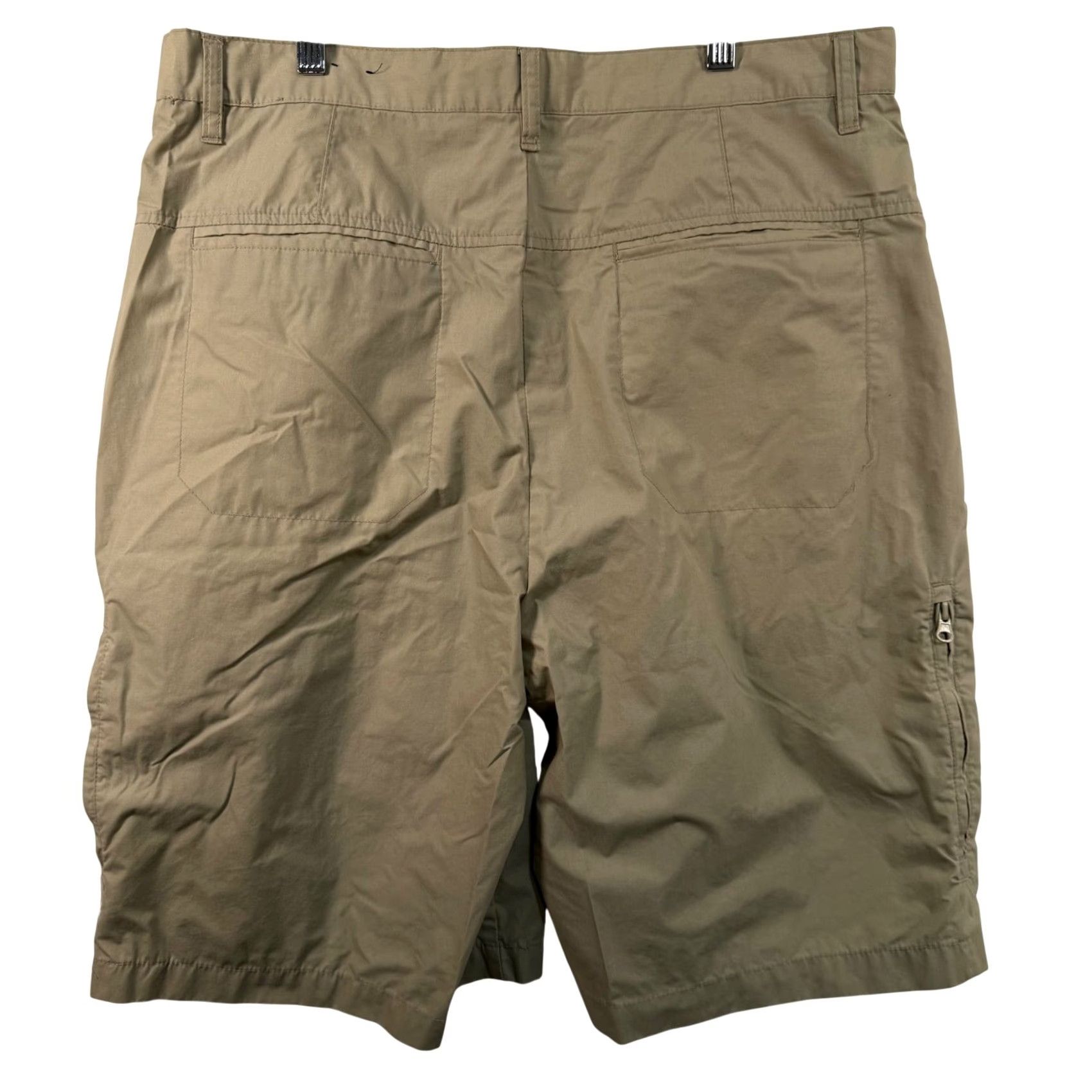 Vintage Rue21 Mens 36 Cargo Shorts Tan Khaki Flat Front Casual Outdoors Workwear Cargo Shorts 36 Beige Old Stock EUC Size US 36 / EU 52 - 2 Thumbnail
