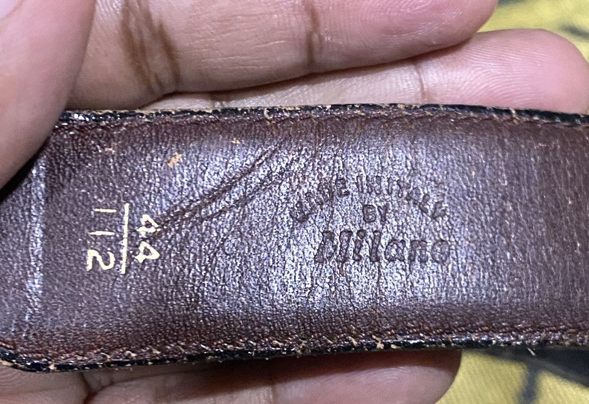 Celine × Vintage CELINE LEATHER BELT Size 36 - 7 Thumbnail