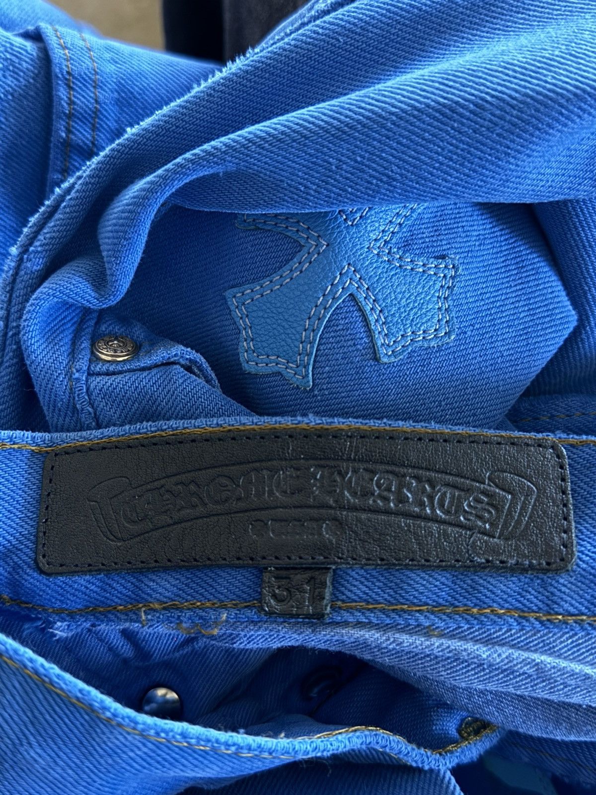 Chrome Hearts Chrome Hearts Drake Patch Levi 501 Size US 31 - 10 Thumbnail