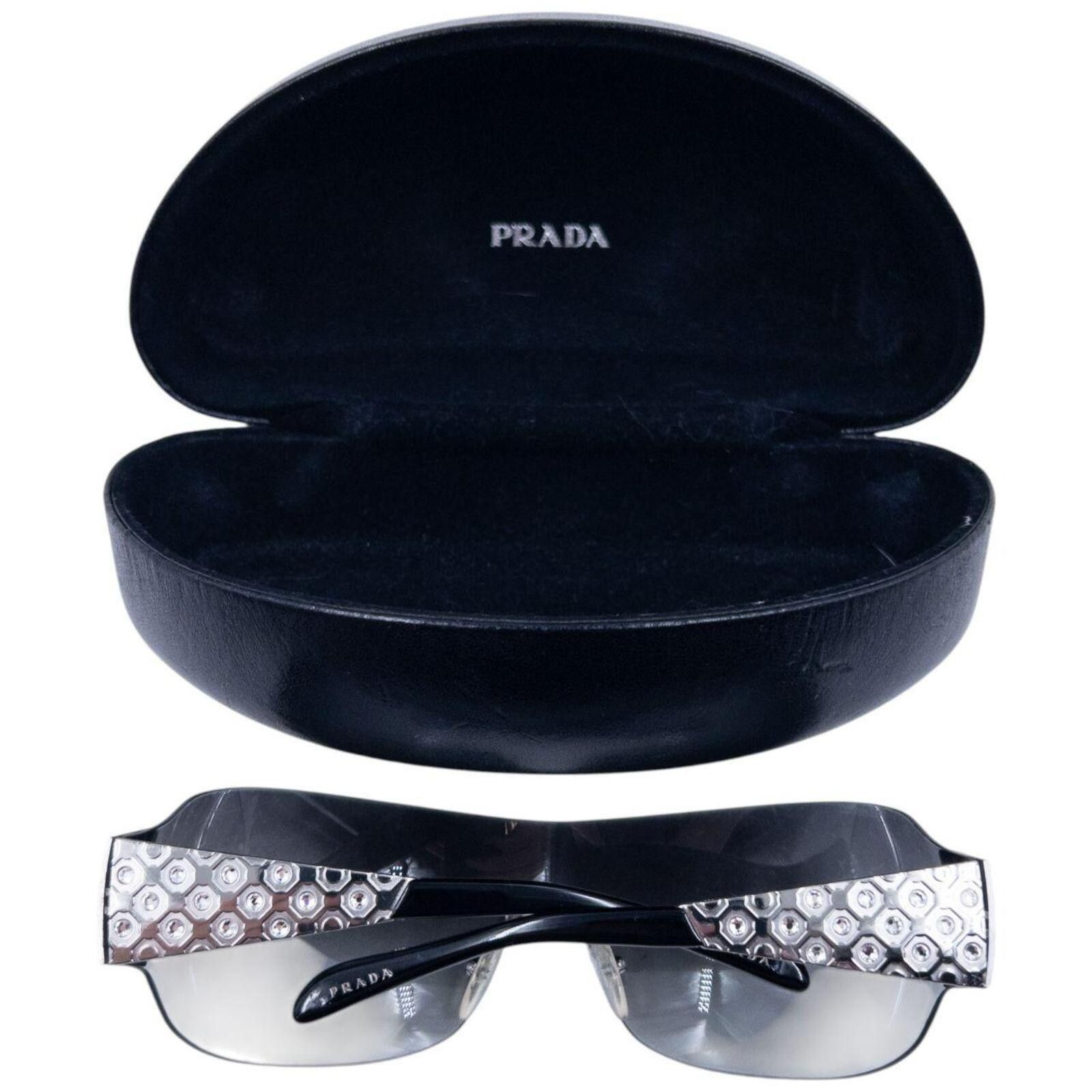 Prada Vintage 2000s Prada Diamonte Sunglasses Size ONE SIZE - 8 Thumbnail